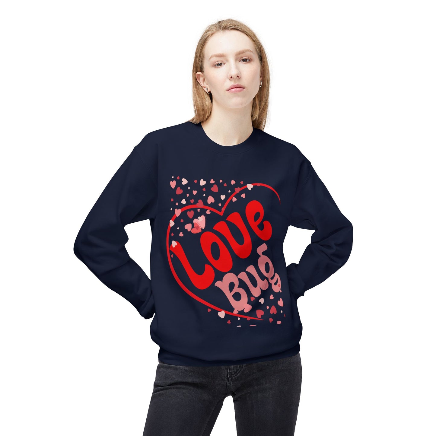 Love Bug Unisex Midweight Softstyle Fleece Crewneck Sweatshirt