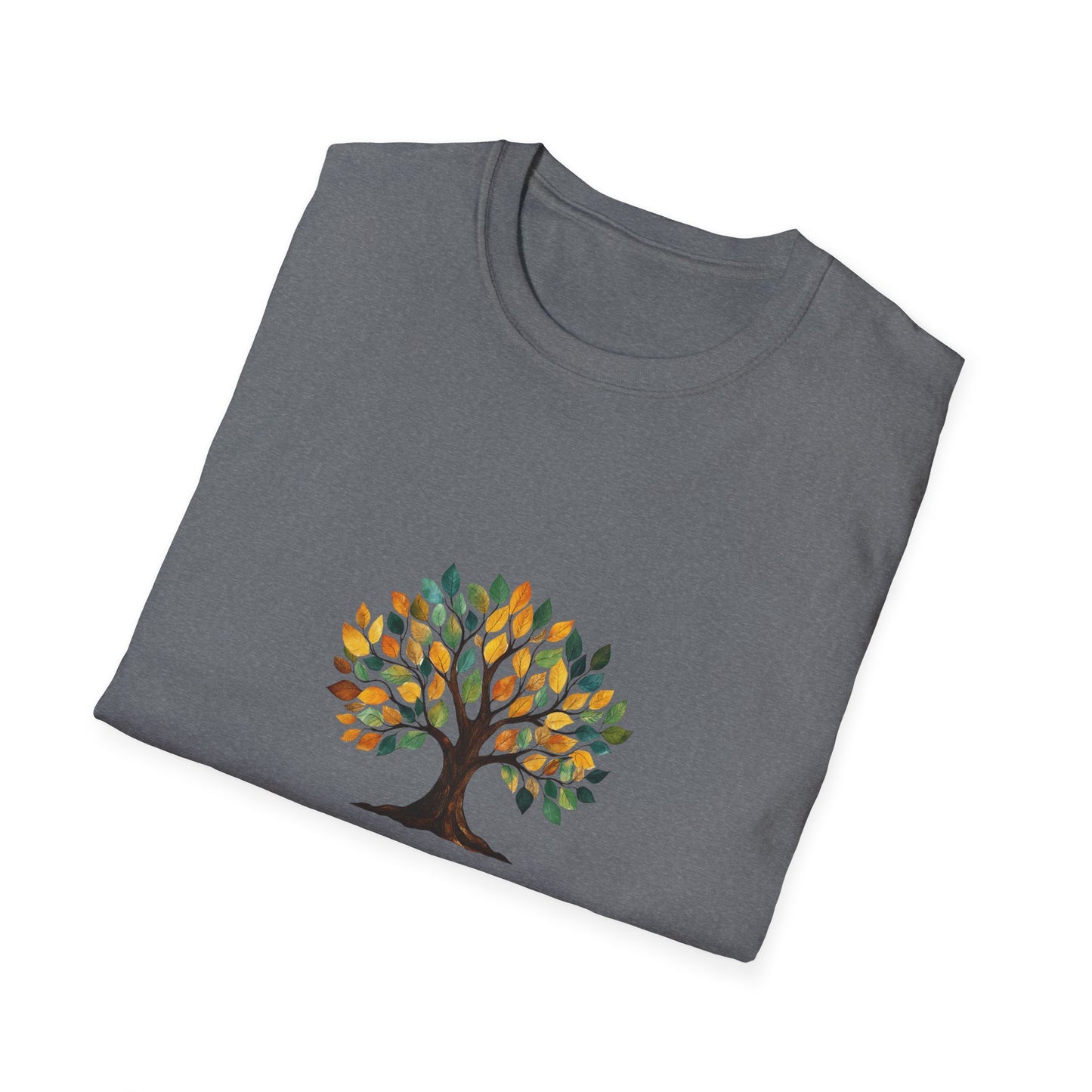Rooting for You Unisex Softstyle T-Shirt - Tree Design for Nature Lovers