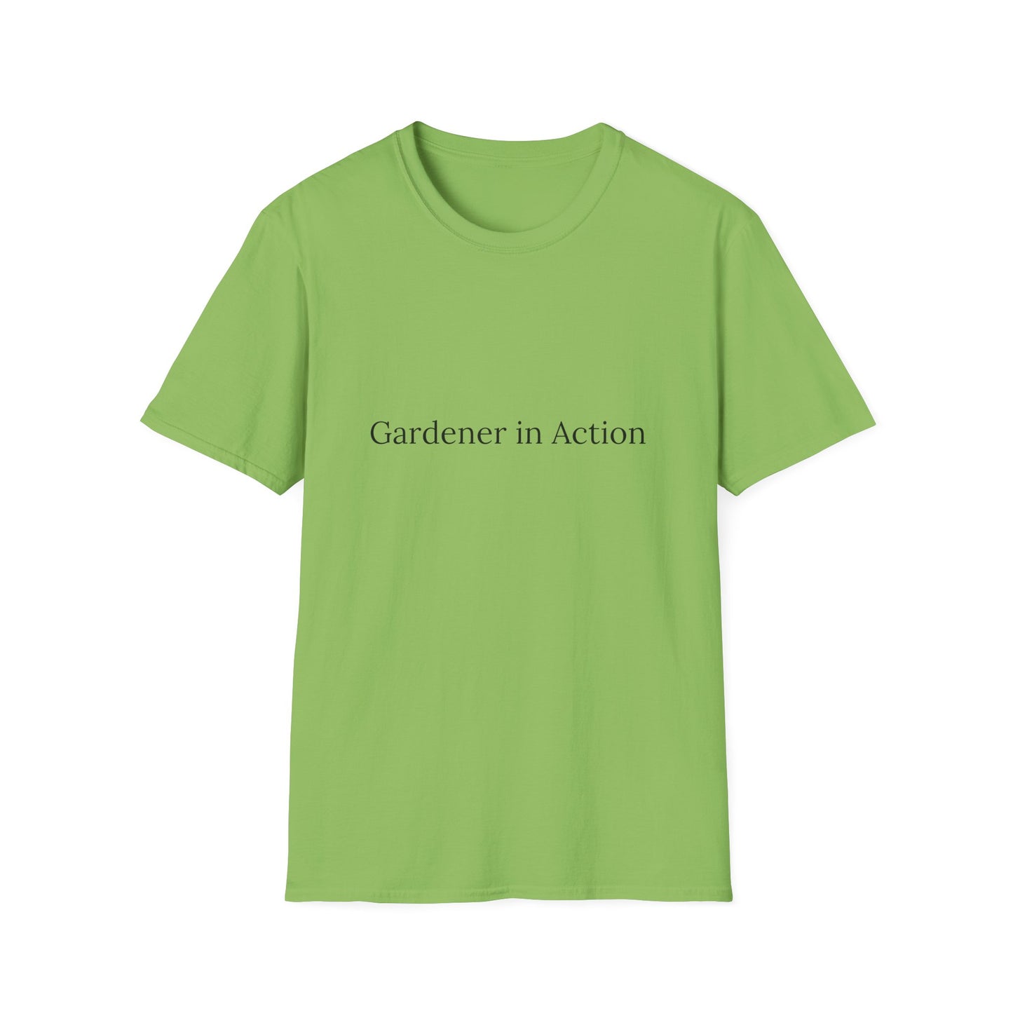 Gardener in Action Unisex Softstyle T-Shirt - Perfect Gift for Gardening Enthusiasts