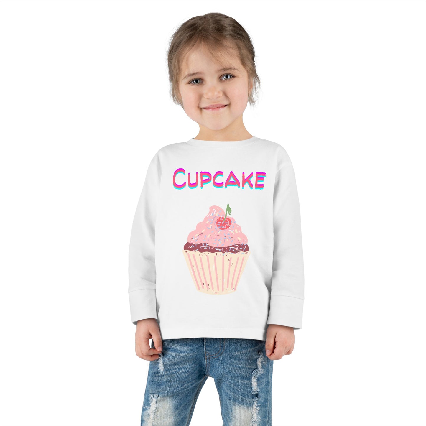Cupcake Toddler Long Sleeve Top – Sweet and Stylish Kids’ Clothing