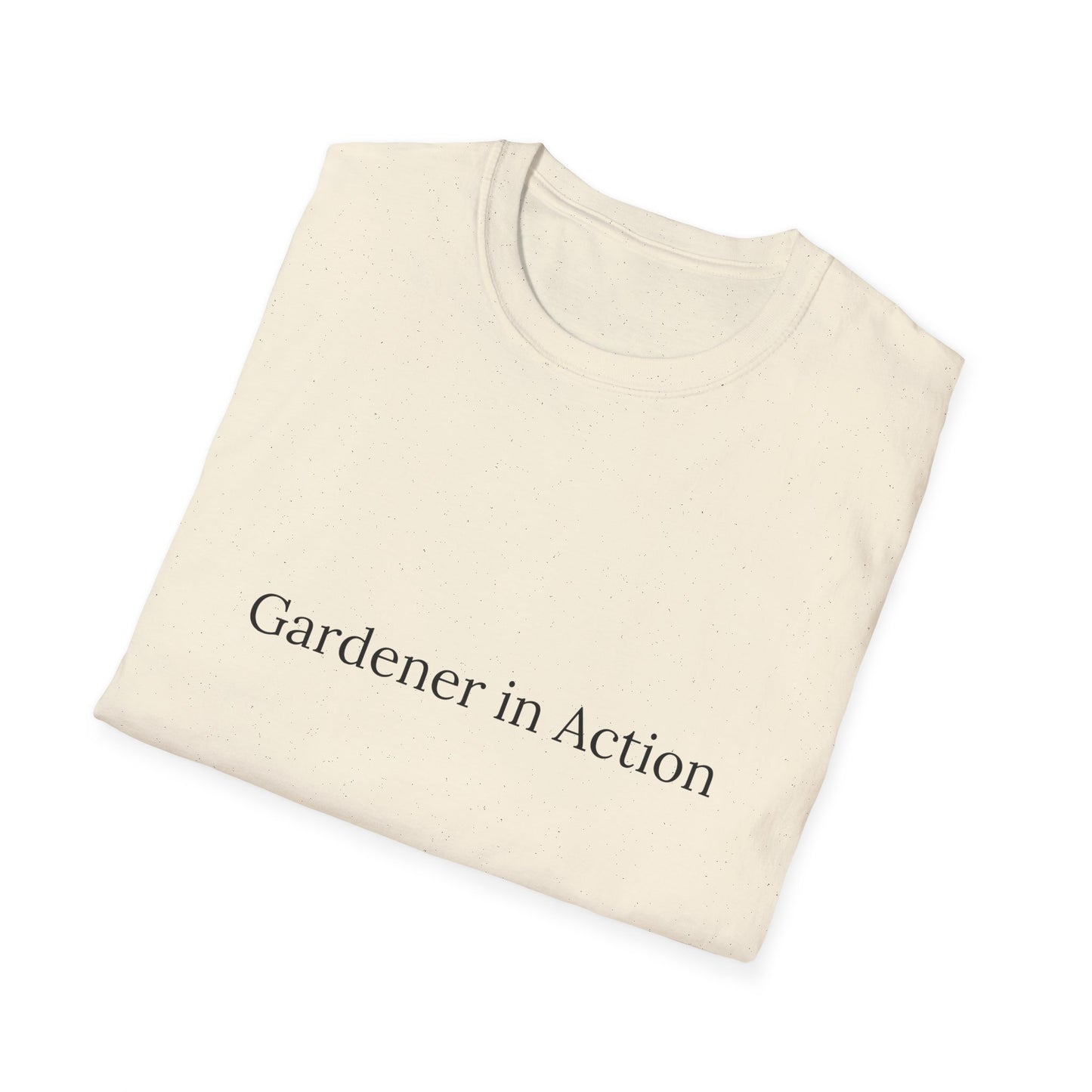 Gardener in Action Unisex Softstyle T-Shirt - Perfect Gift for Gardening Enthusiasts
