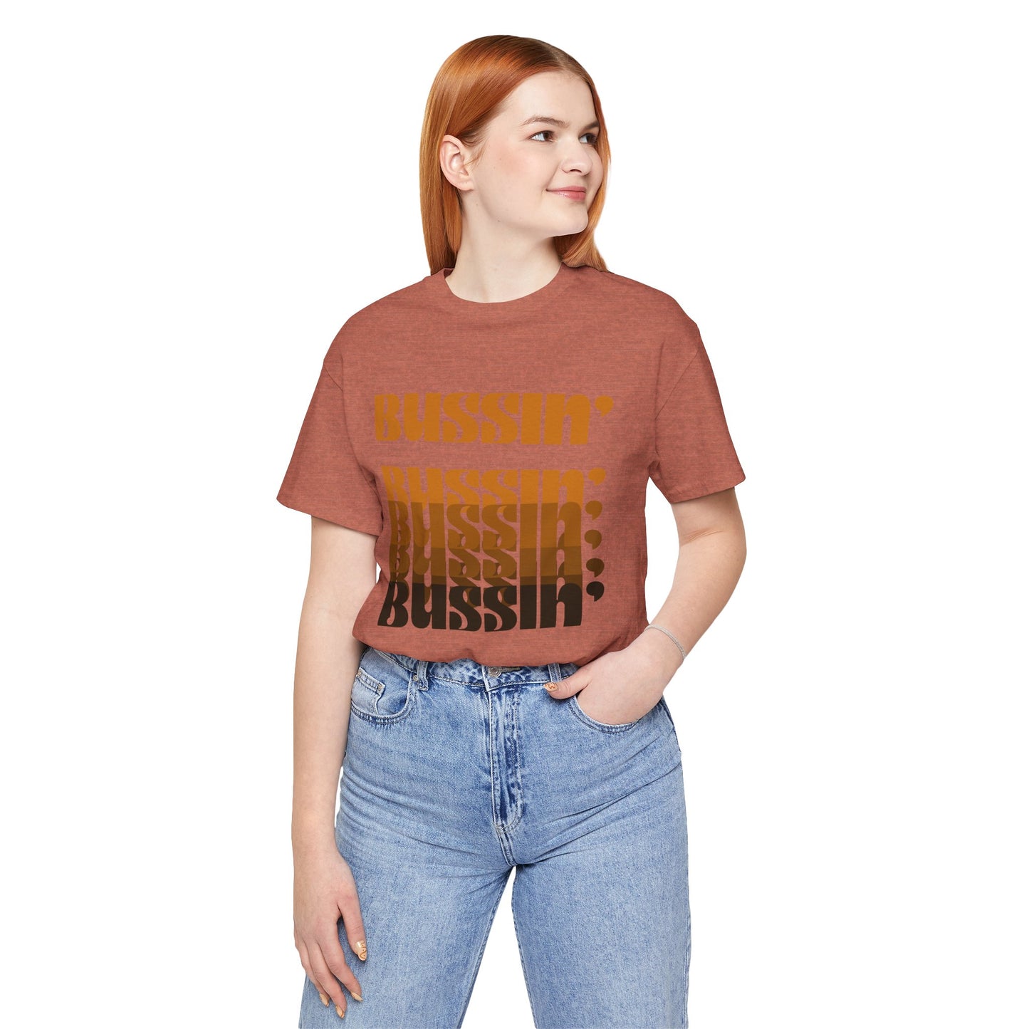 Trendy Unisex Tee with 'Bussin'' Design - Perfect for Casual Outings and Events
