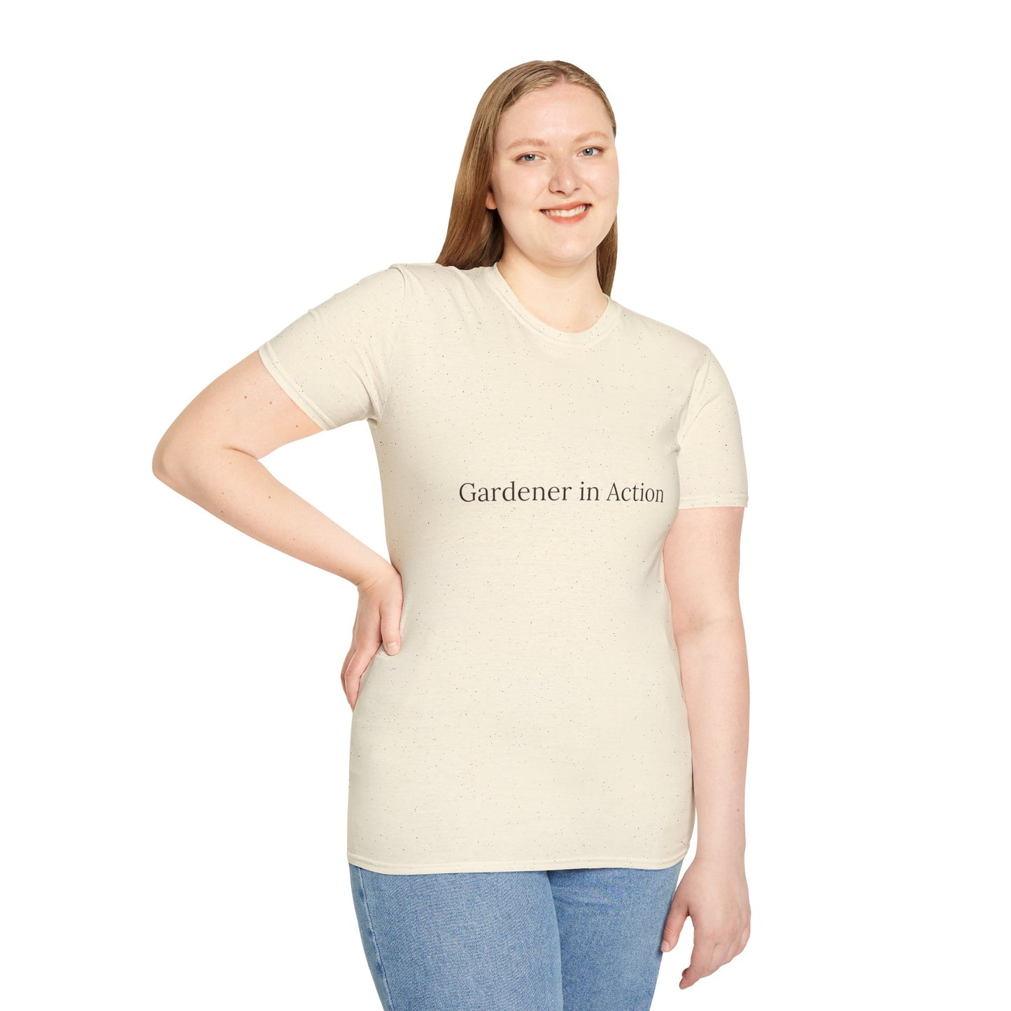 Gardener in Action Unisex Softstyle T-Shirt - Perfect Gift for Gardening Enthusiasts