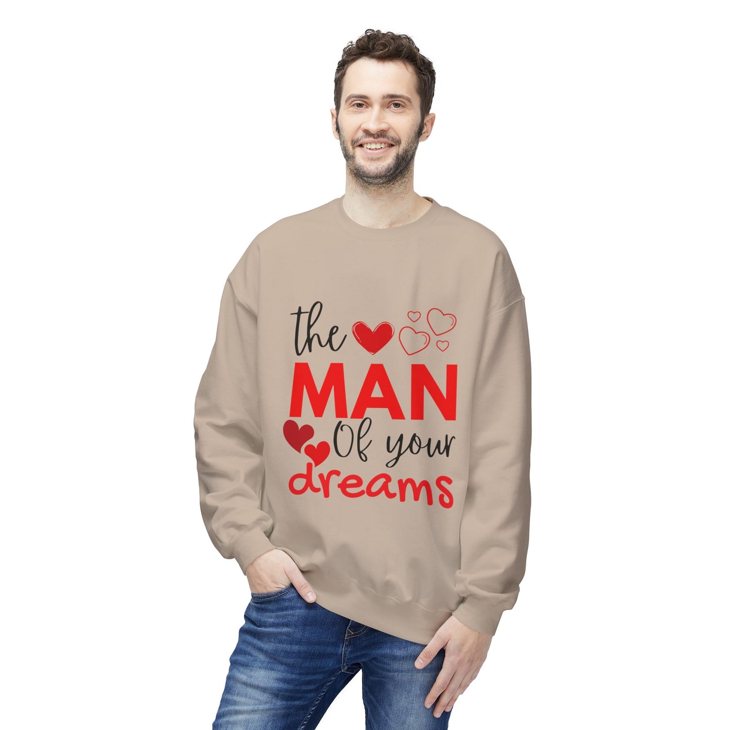 The Man of Your Dreams Unisex Midweight Softstyle Fleece Crewneck Sweatshirt