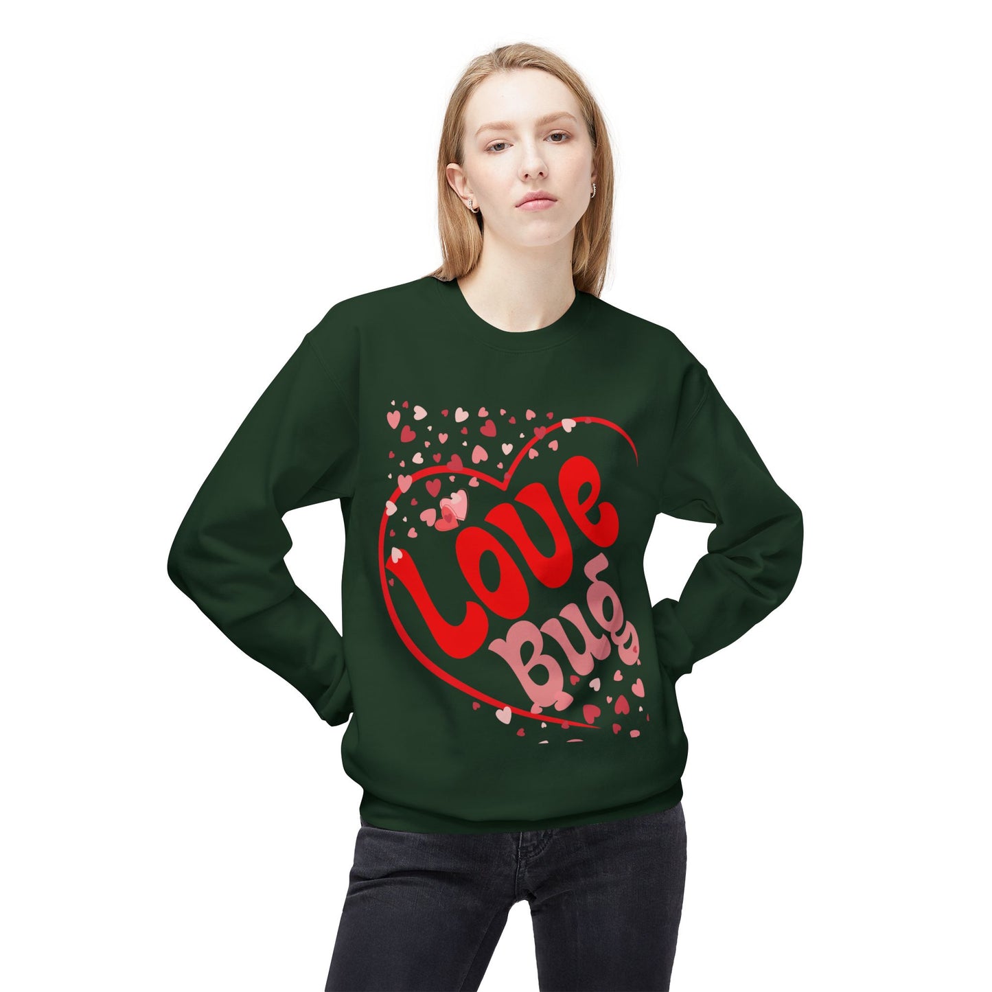 Love Bug Unisex Midweight Softstyle Fleece Crewneck Sweatshirt