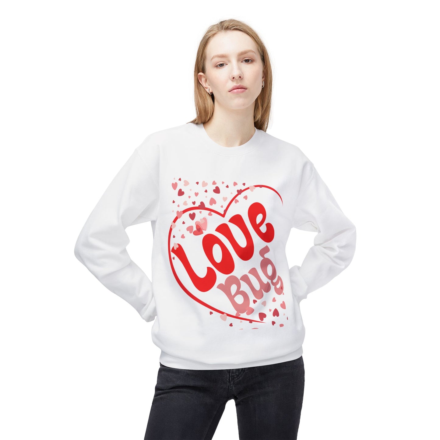 Love Bug Unisex Midweight Softstyle Fleece Crewneck Sweatshirt