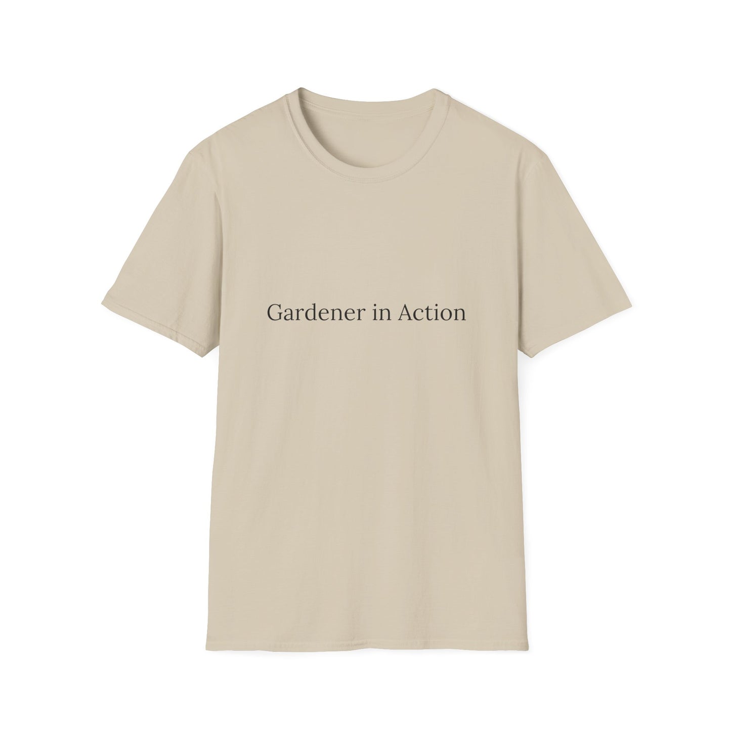 Gardener in Action Unisex Softstyle T-Shirt - Perfect Gift for Gardening Enthusiasts