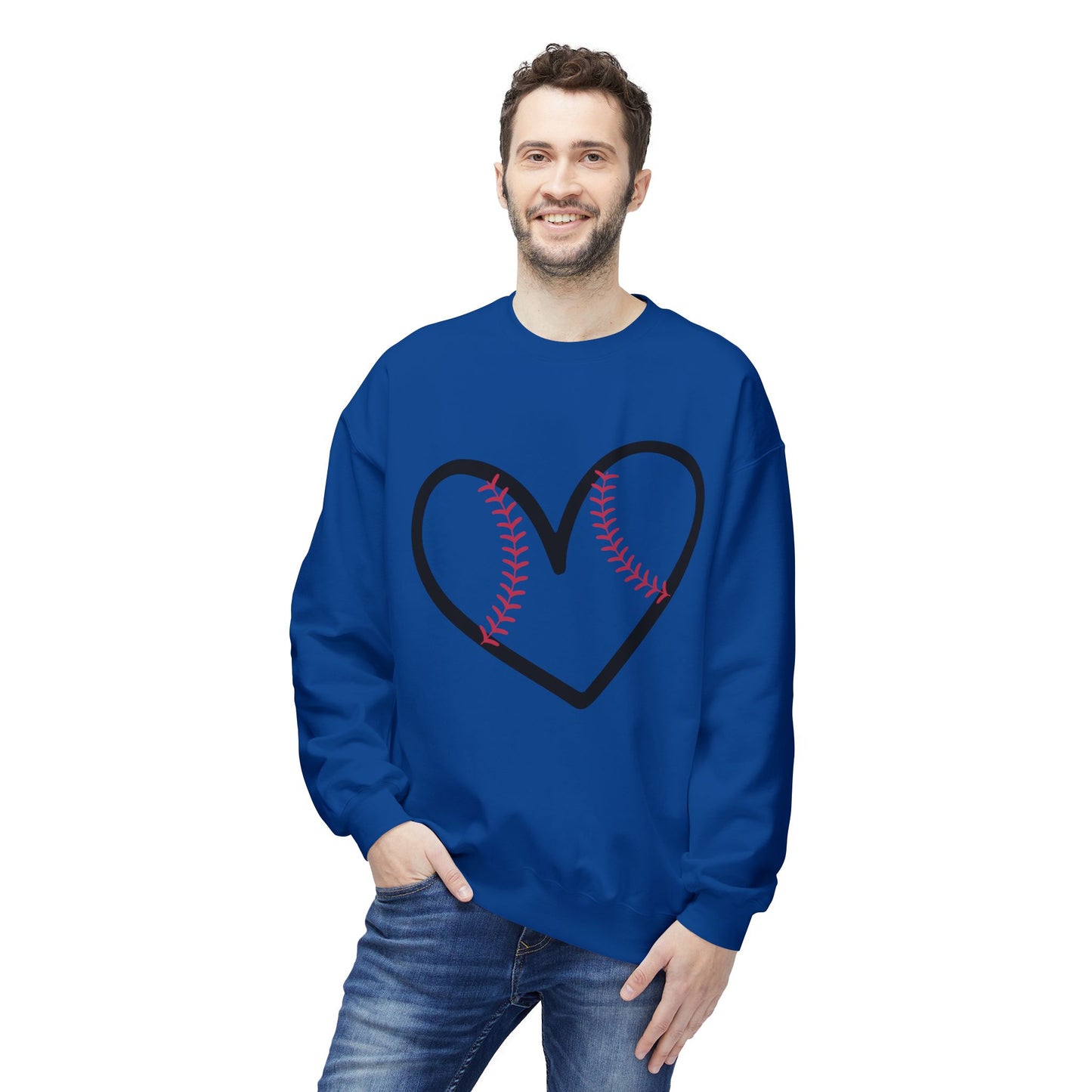 The Love for Baseball Unisex Midweight Soft Style Fleece Crewneck Sweatshirt