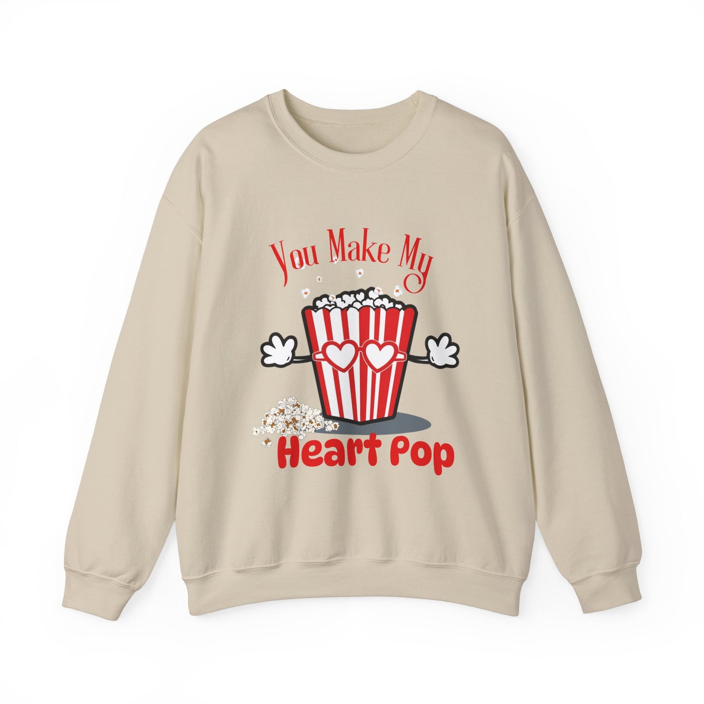 You Make My Heart POP Unisex Heavy Blend™ Crewneck Sweatshirt