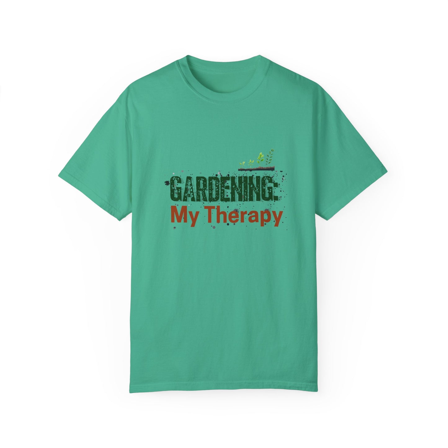 ‘Gardening Therapy’ Unisex Garment-Dyed T-Shirt | Perfect for Gardeners & Nature Lovers