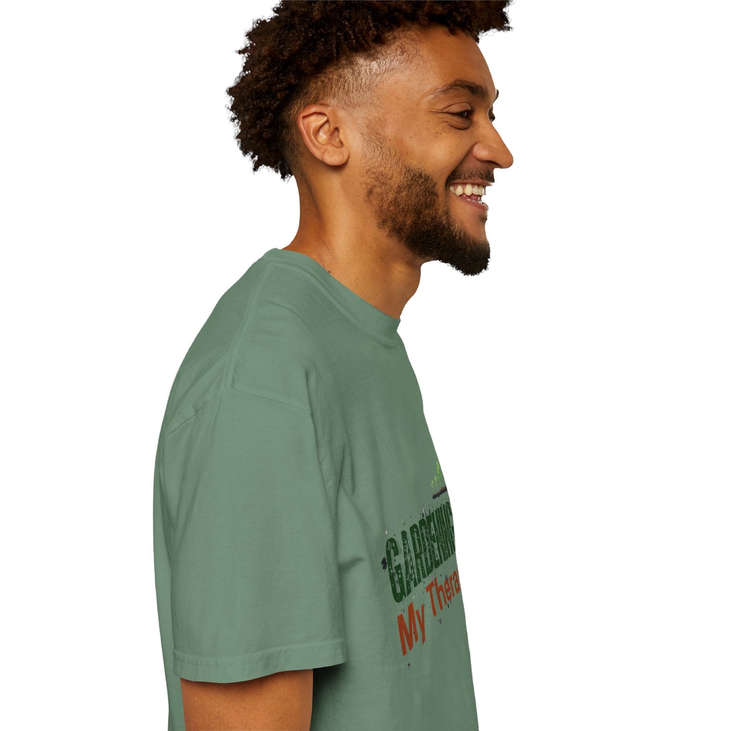 ‘Gardening Therapy’ Unisex Garment-Dyed T-Shirt | Perfect for Gardeners & Nature Lovers