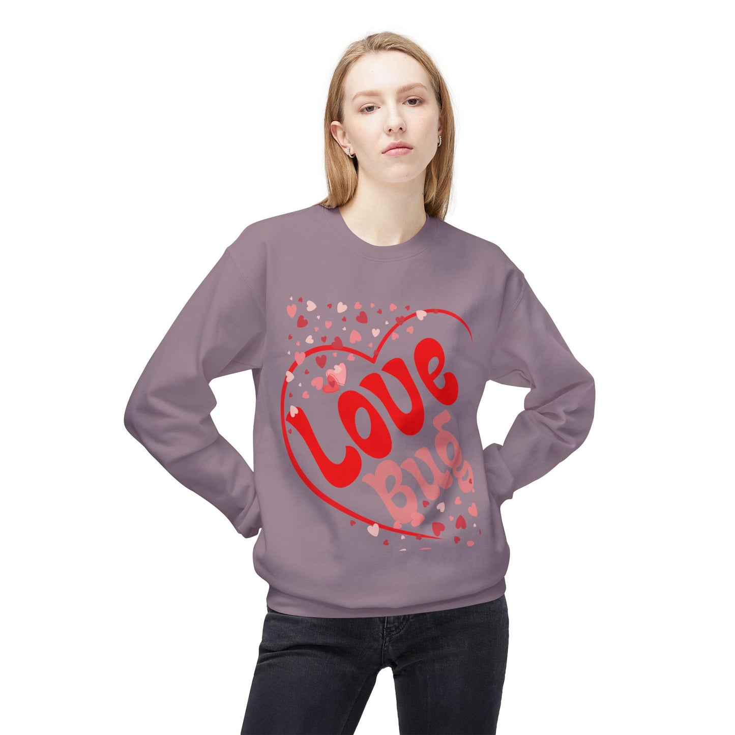 Love Bug Unisex Midweight Softstyle Fleece Crewneck Sweatshirt
