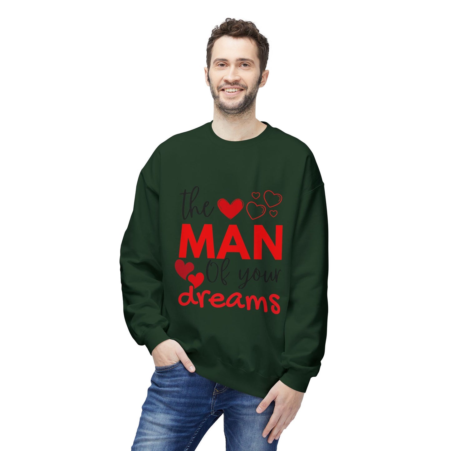 The Man of Your Dreams Unisex Midweight Softstyle Fleece Crewneck Sweatshirt