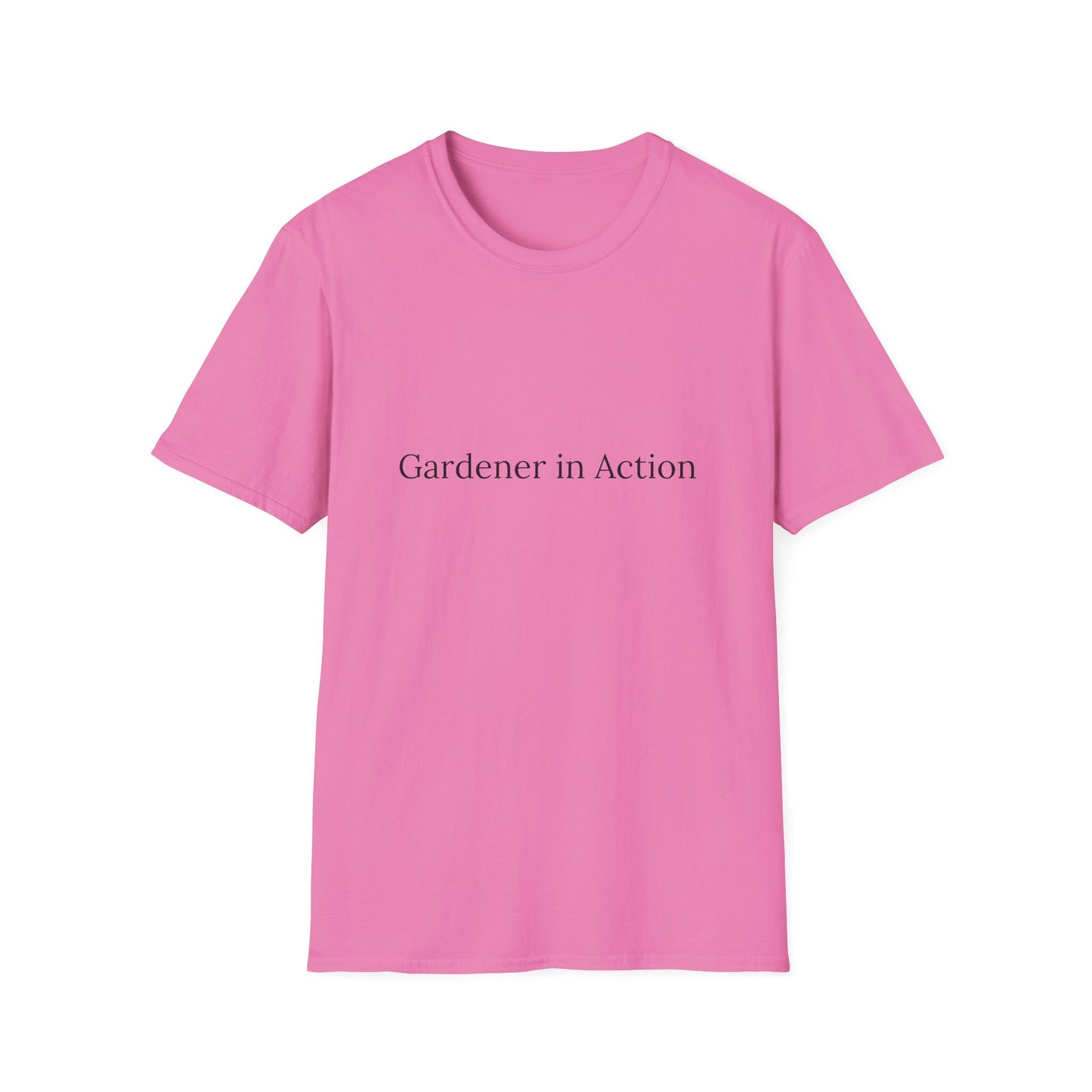 Gardener in Action Unisex Softstyle T-Shirt - Perfect Gift for Gardening Enthusiasts