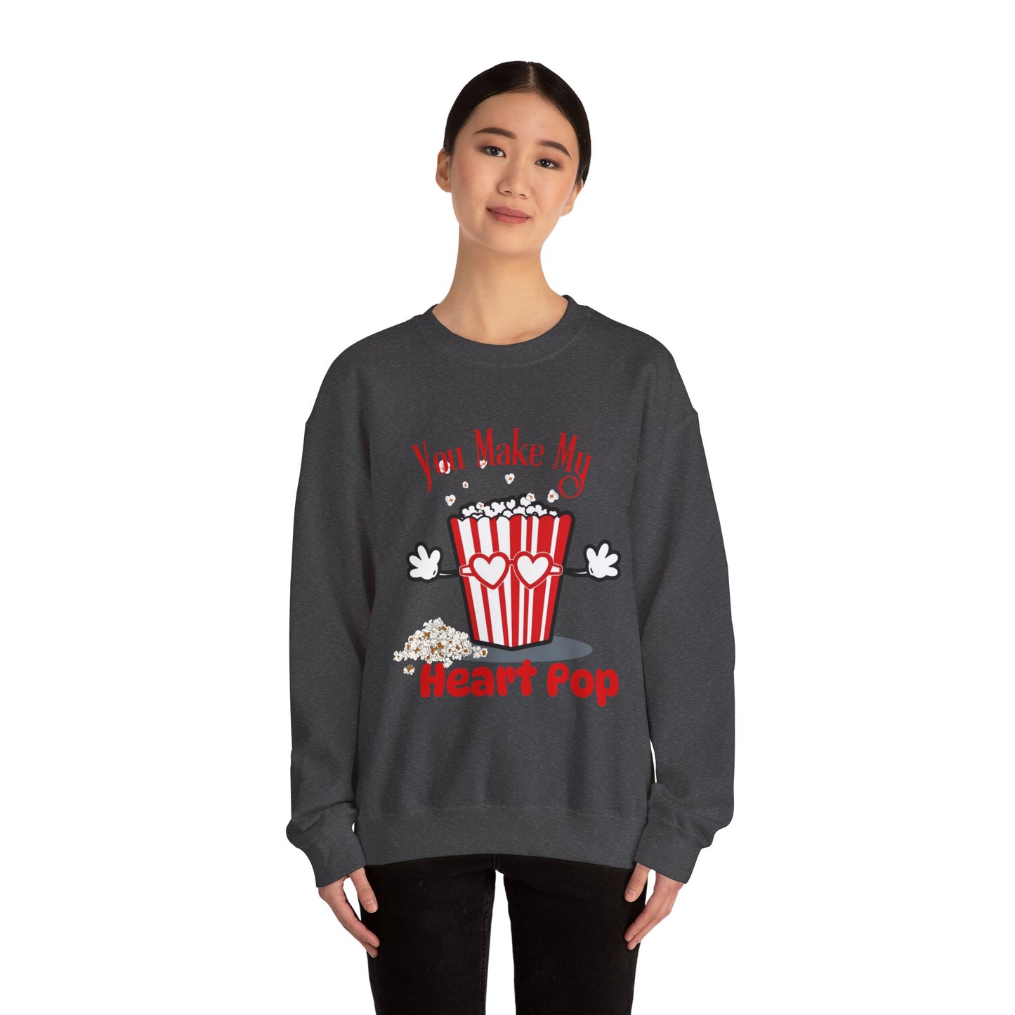You Make My Heart POP Unisex Heavy Blend™ Crewneck Sweatshirt