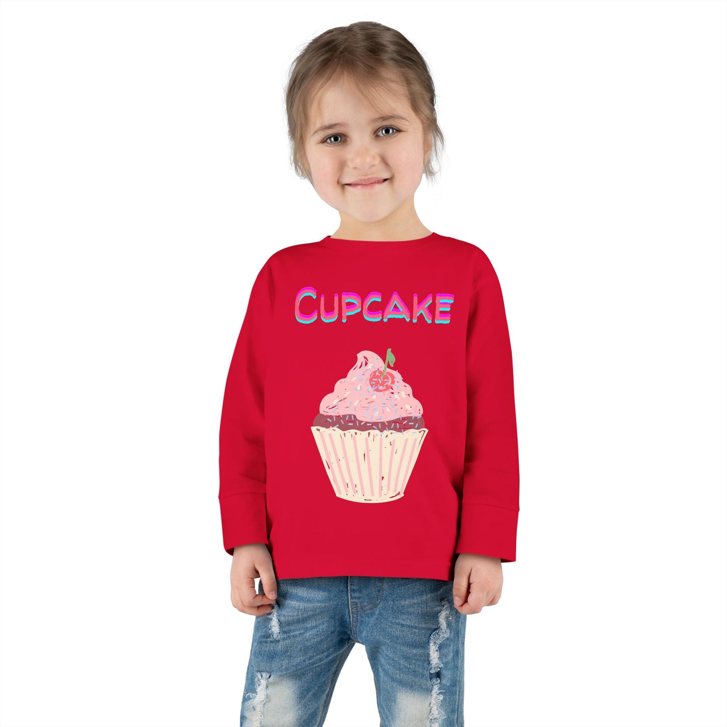 Cupcake Toddler Long Sleeve Top – Sweet and Stylish Kids’ Clothing