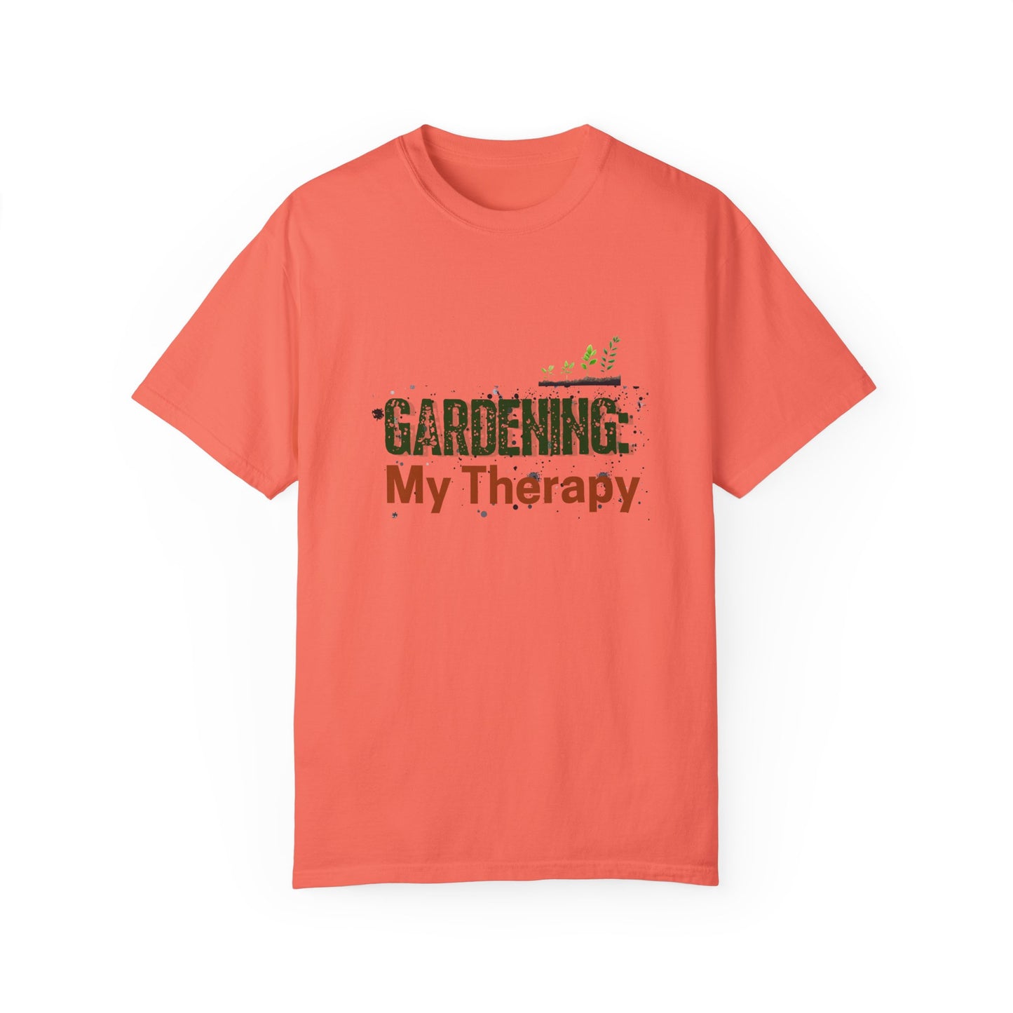‘Gardening Therapy’ Unisex Garment-Dyed T-Shirt | Perfect for Gardeners & Nature Lovers