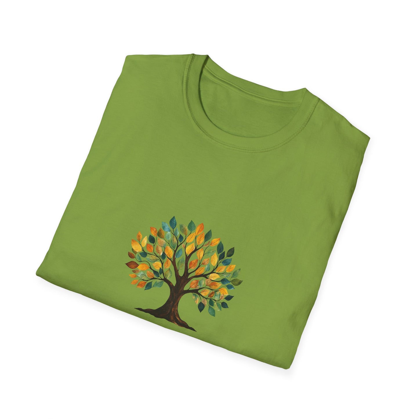Rooting for You Unisex Softstyle T-Shirt - Tree Design for Nature Lovers