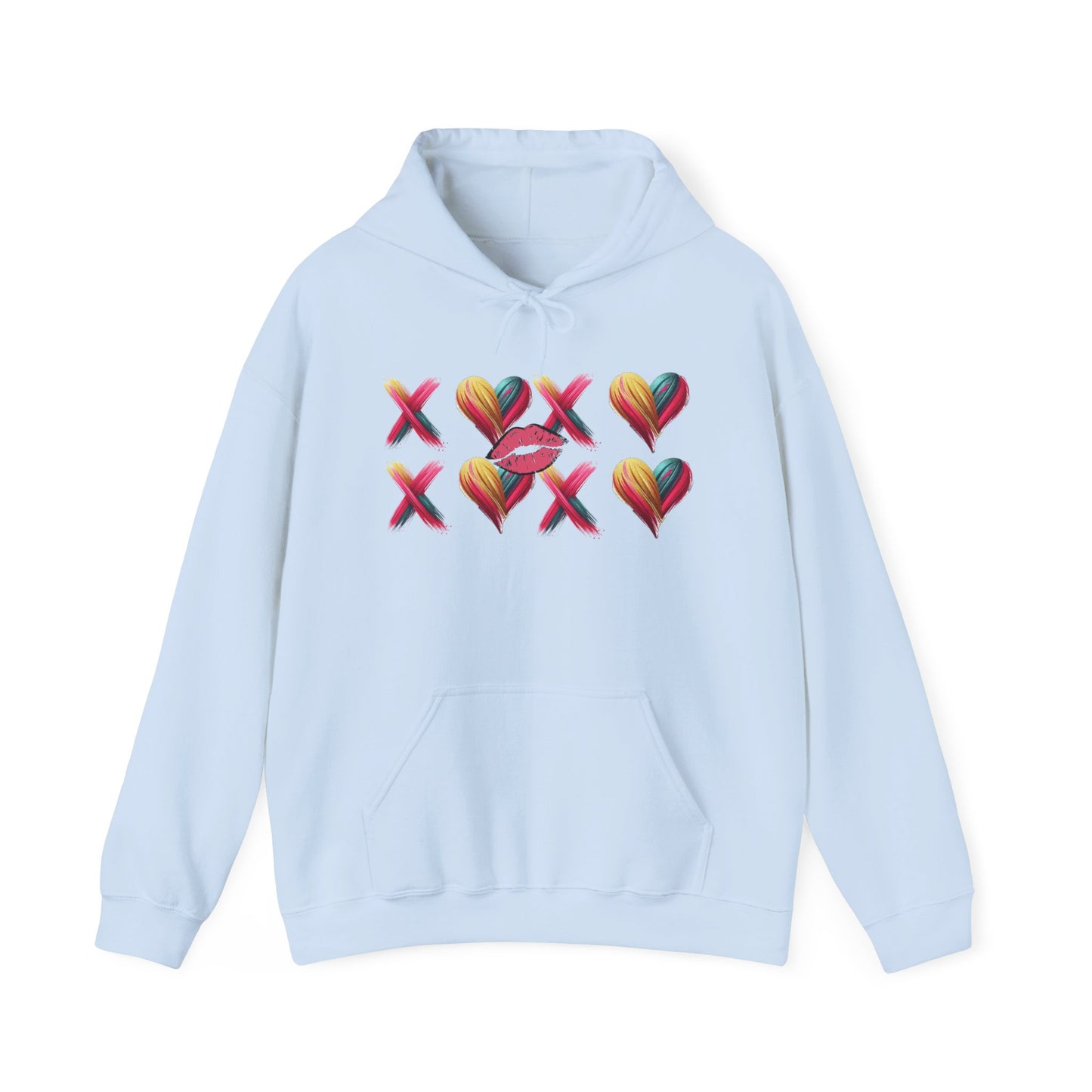 Hugs and Kisses Unisex Heavy Blend™ Hooded Sweatshirt – Cozy Comfort with a Loving Touch