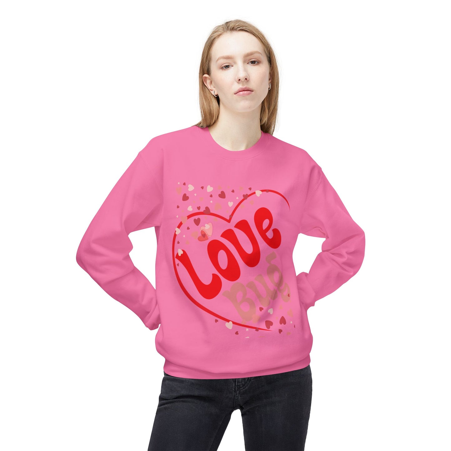 Love Bug Unisex Midweight Softstyle Fleece Crewneck Sweatshirt