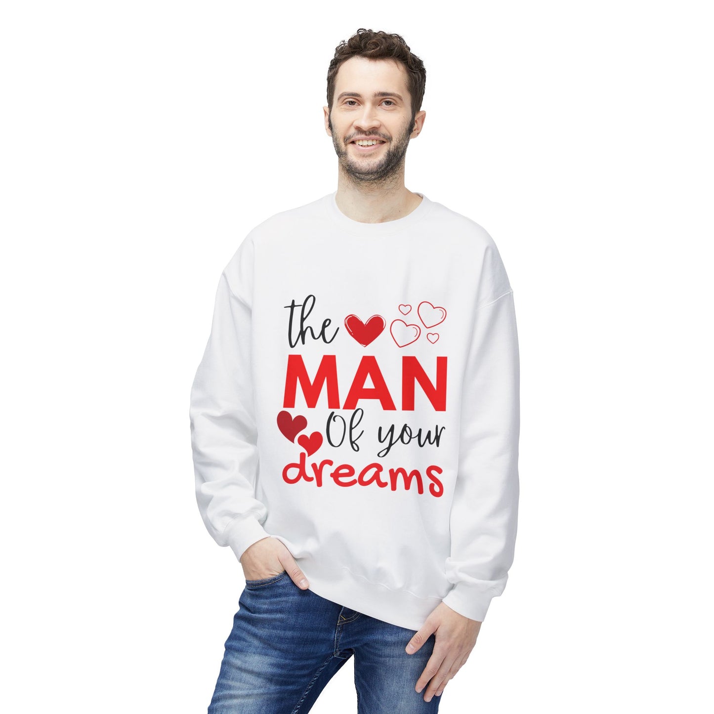The Man of Your Dreams Unisex Midweight Softstyle Fleece Crewneck Sweatshirt