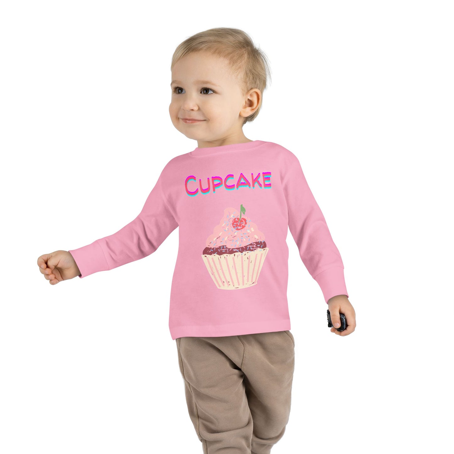 Cupcake Toddler Long Sleeve Top – Sweet and Stylish Kids’ Clothing