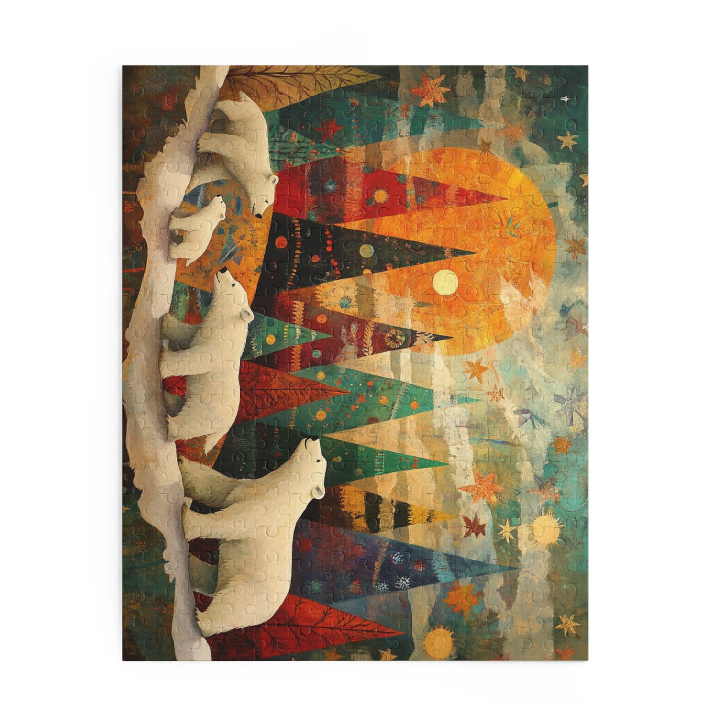 Polar Bear Christmas Wonderland Puzzle – Magical Holiday Jigsaw