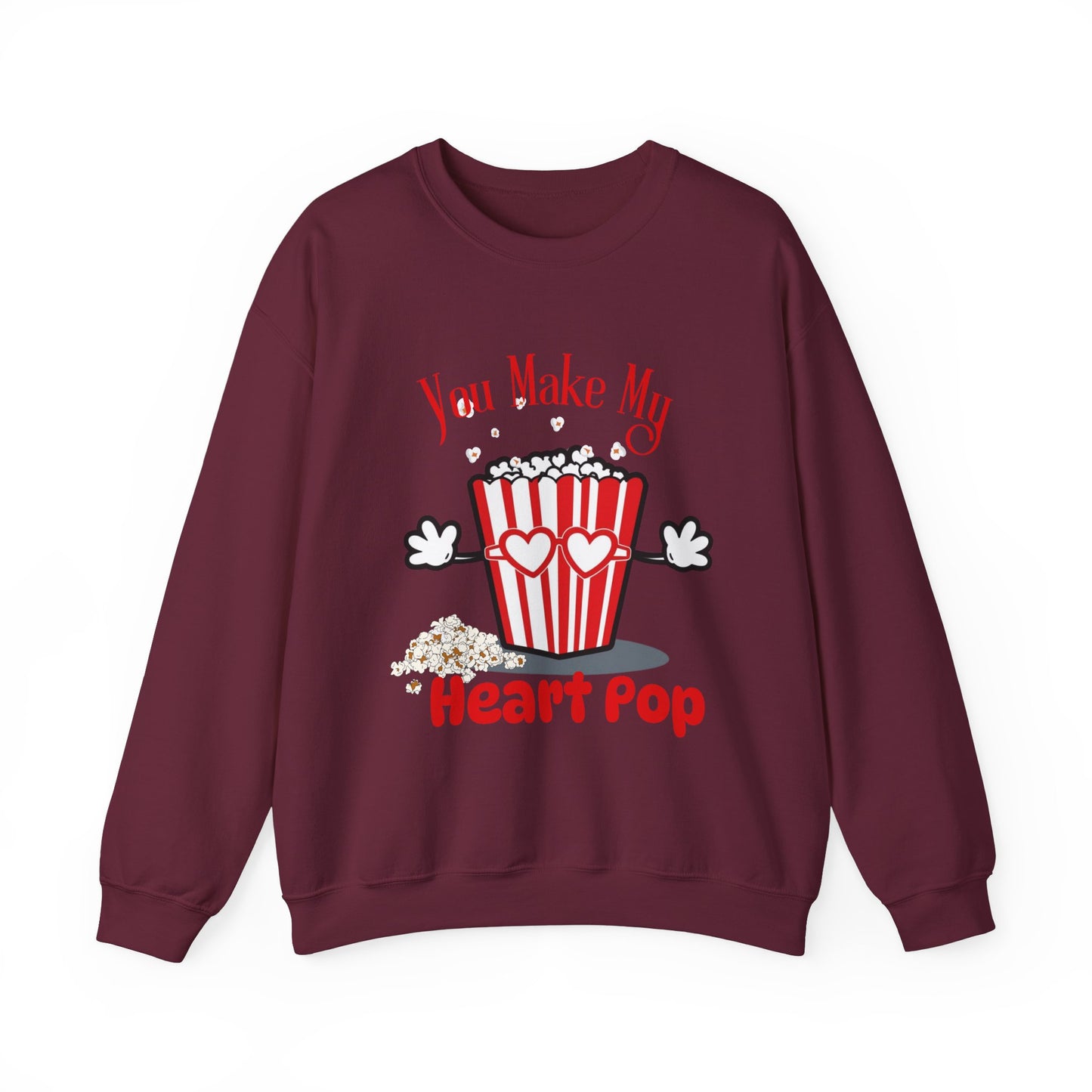 You Make My Heart POP Unisex Heavy Blend™ Crewneck Sweatshirt