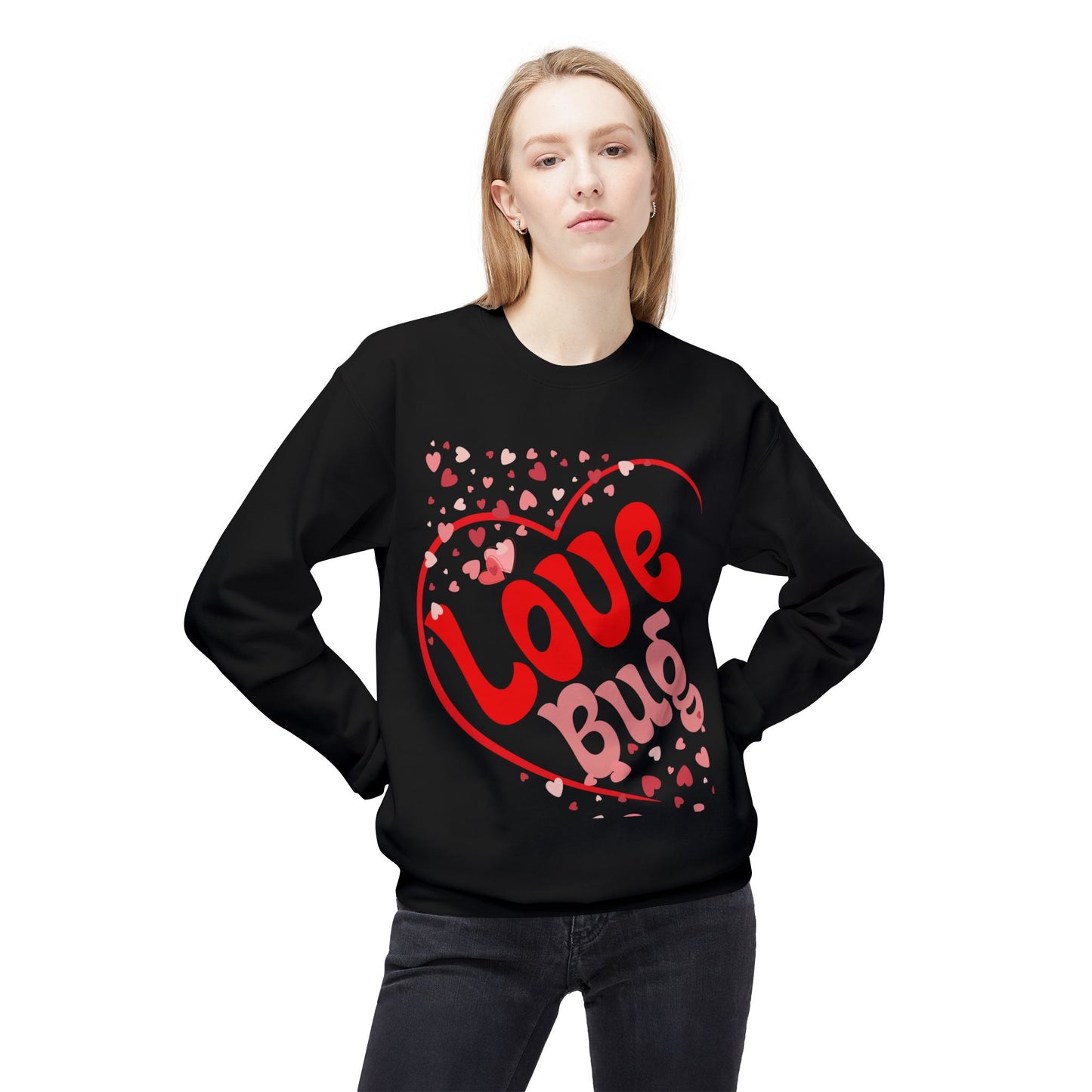 Love Bug Unisex Midweight Softstyle Fleece Crewneck Sweatshirt