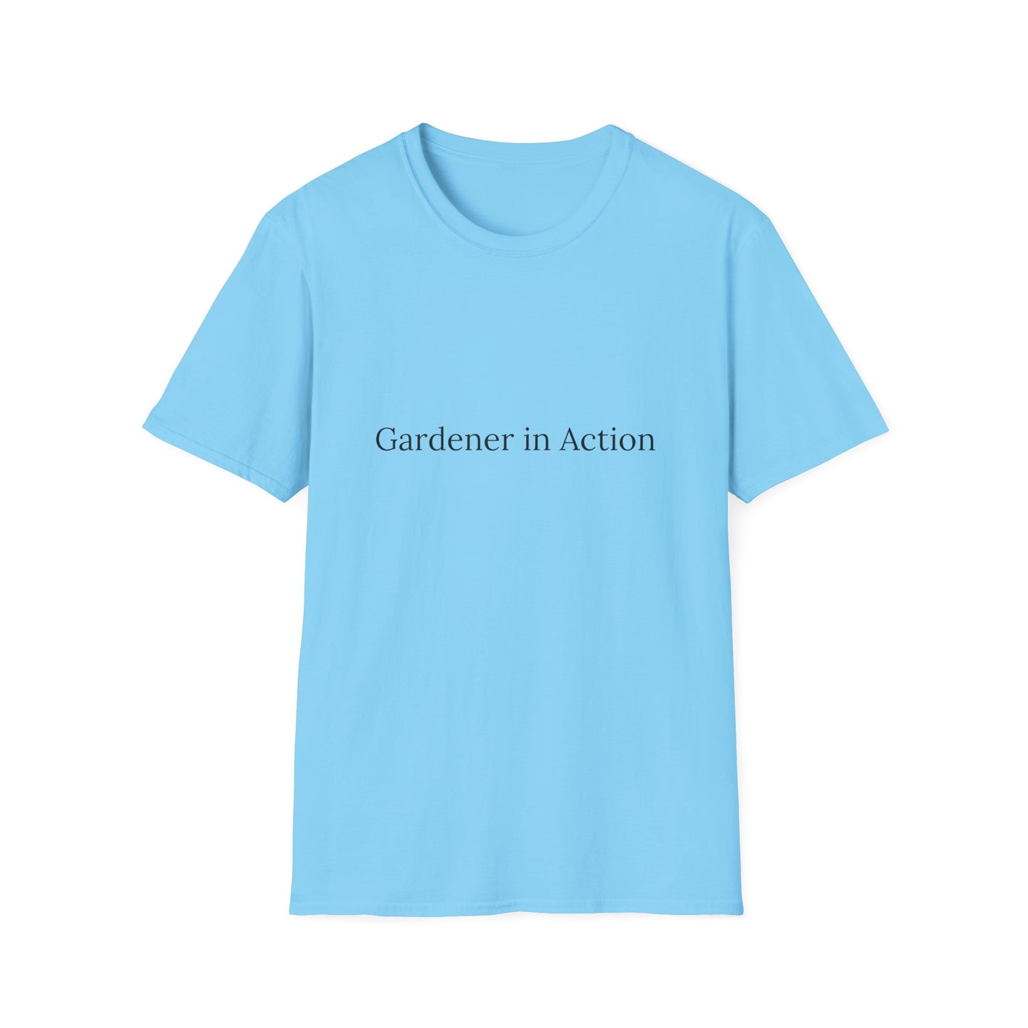 Gardener in Action Unisex Softstyle T-Shirt - Perfect Gift for Gardening Enthusiasts