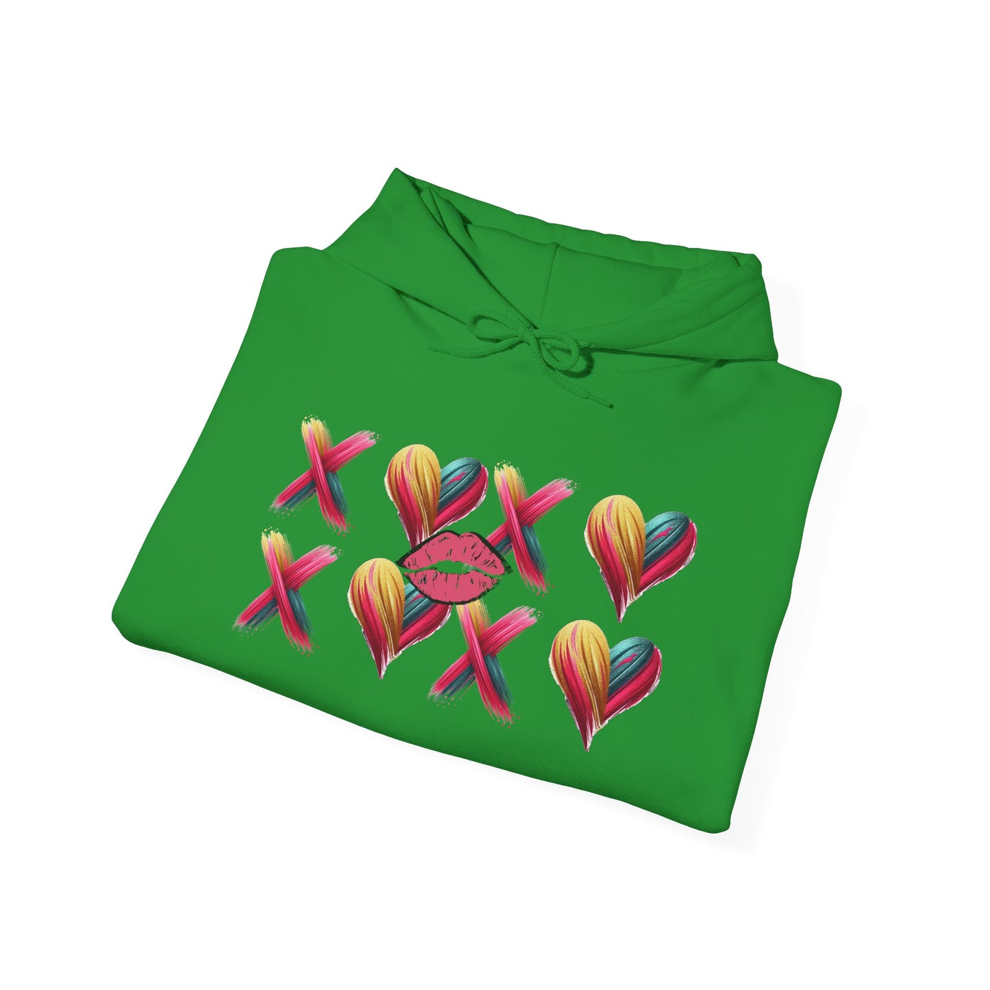 Hugs and Kisses Unisex Heavy Blend™ Hooded Sweatshirt – Cozy Comfort with a Loving Touch