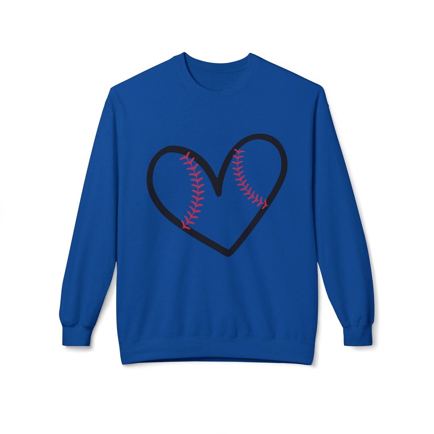 The Love for Baseball Unisex Midweight Soft Style Fleece Crewneck Sweatshirt