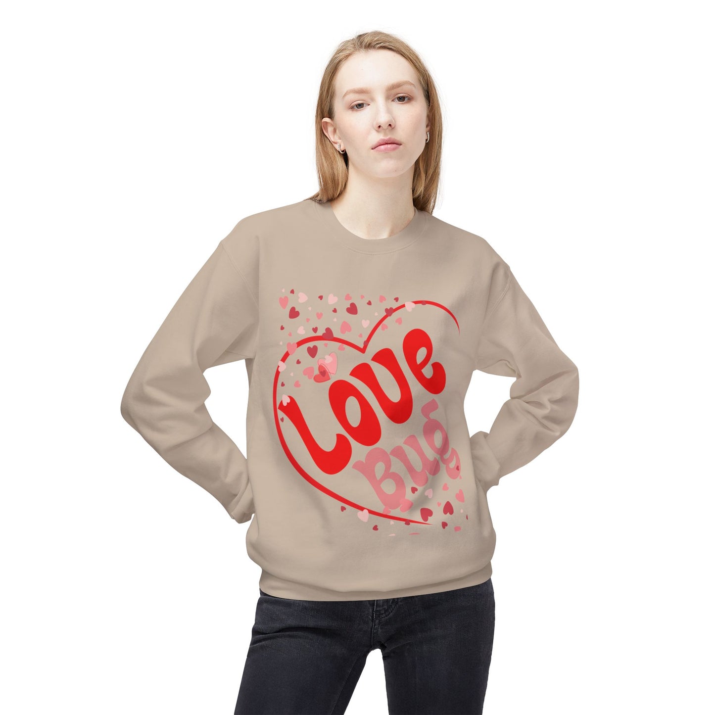 Love Bug Unisex Midweight Softstyle Fleece Crewneck Sweatshirt