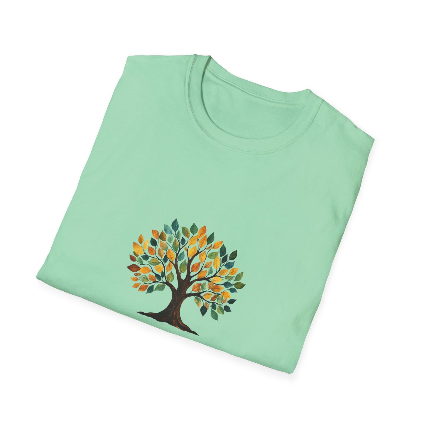 Rooting for You Unisex Softstyle T-Shirt - Tree Design for Nature Lovers