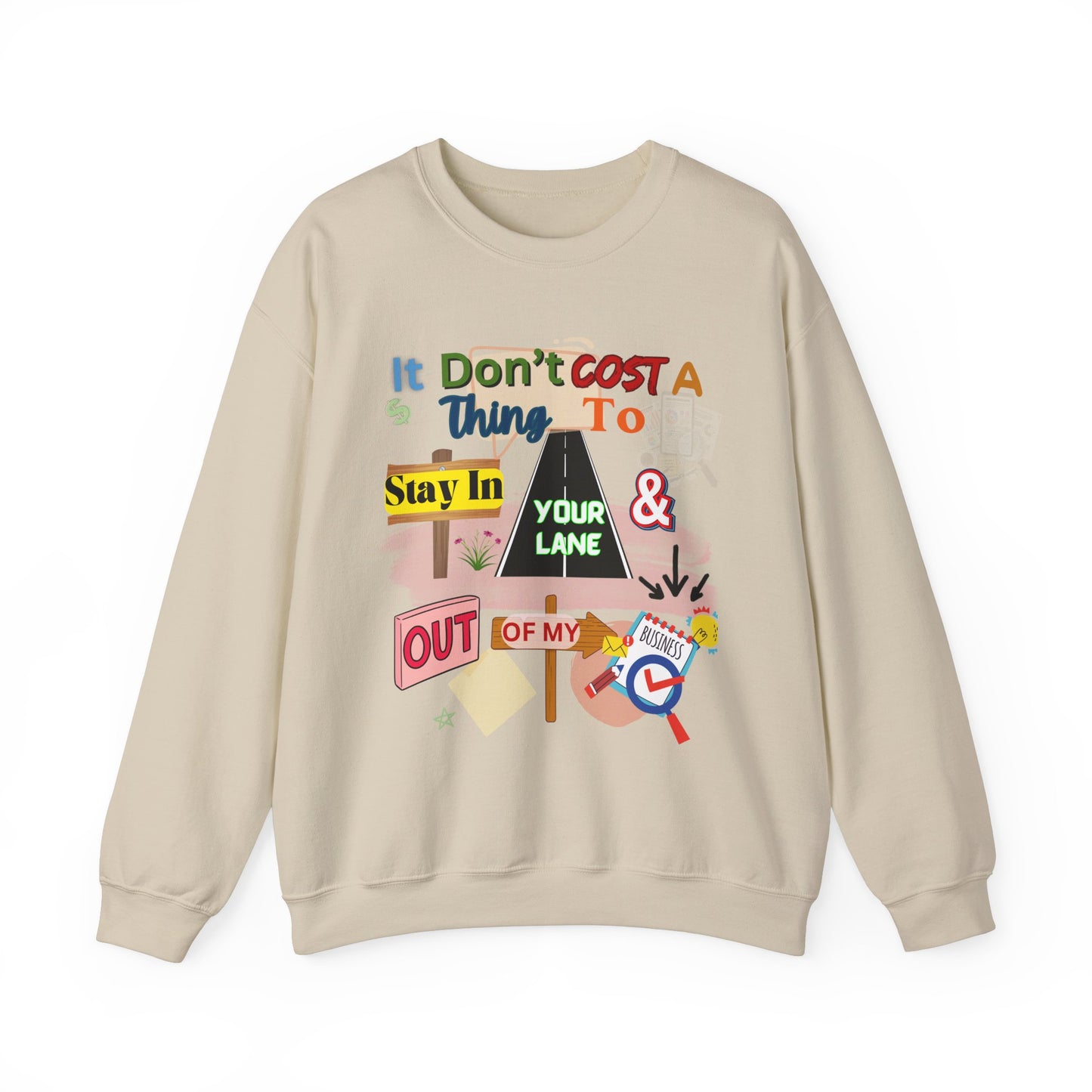 It doesn't Cost a Thing Unisex Heavy Blend™ Crewneck Sweatshirt – Cozy, Durable & Stylish Apparel for All Genders