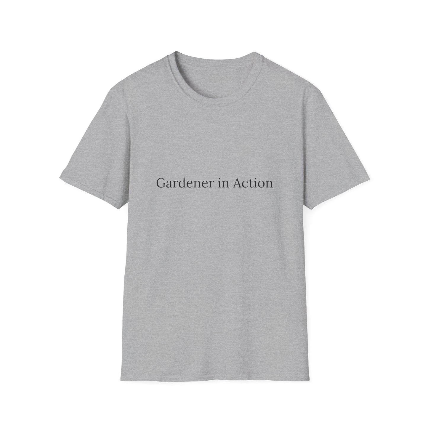 Gardener in Action Unisex Softstyle T-Shirt - Perfect Gift for Gardening Enthusiasts
