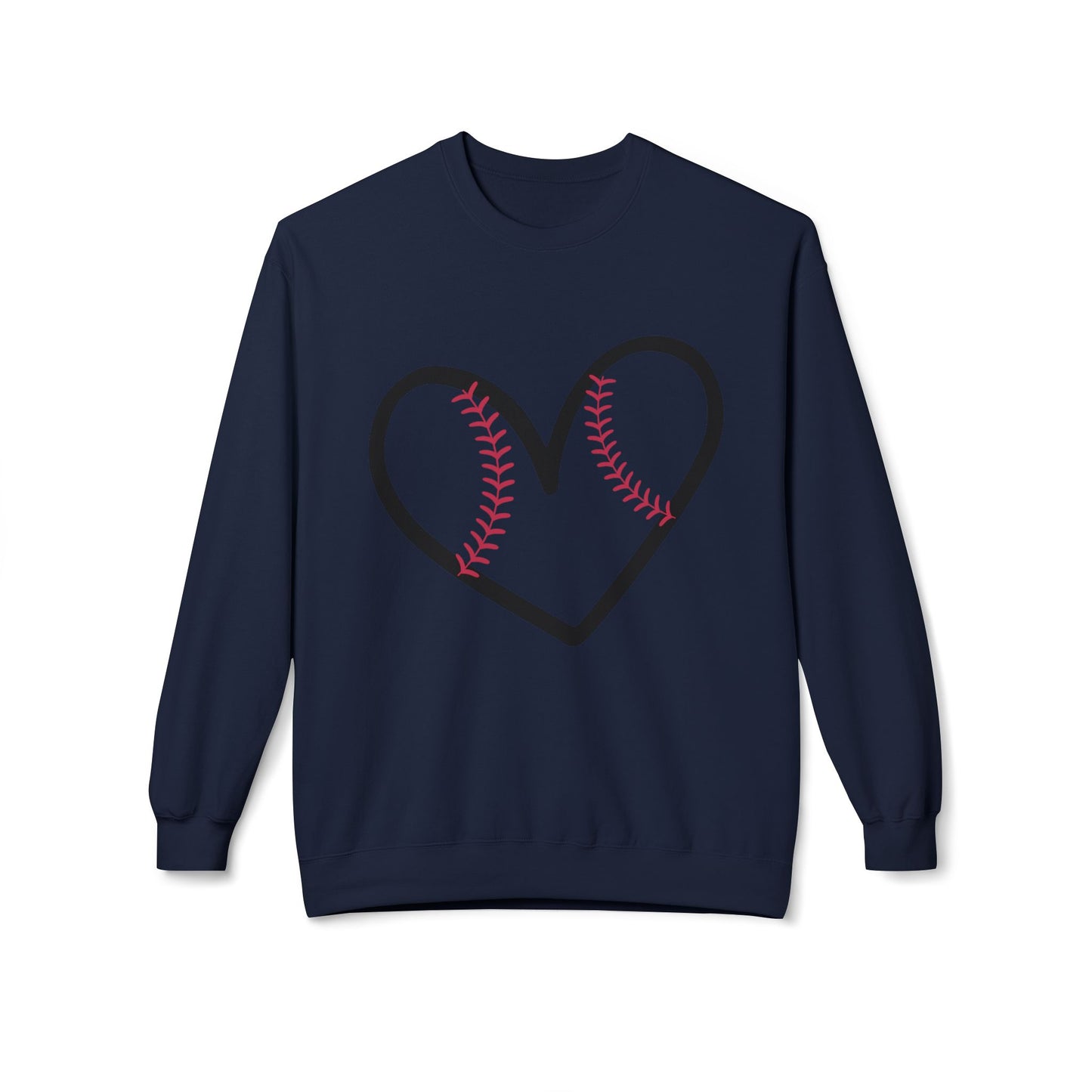 The Love for Baseball Unisex Midweight Soft Style Fleece Crewneck Sweatshirt