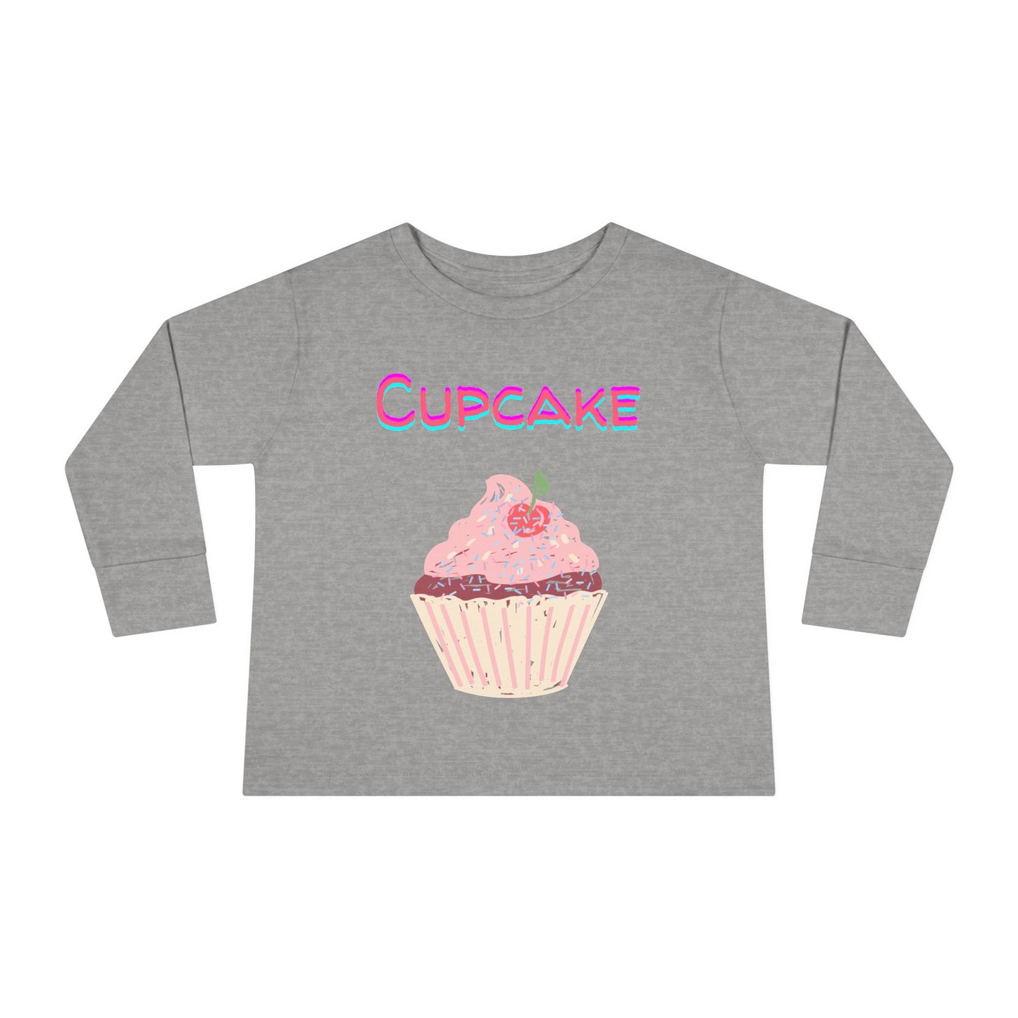 Cupcake Toddler Long Sleeve Top – Sweet and Stylish Kids’ Clothing