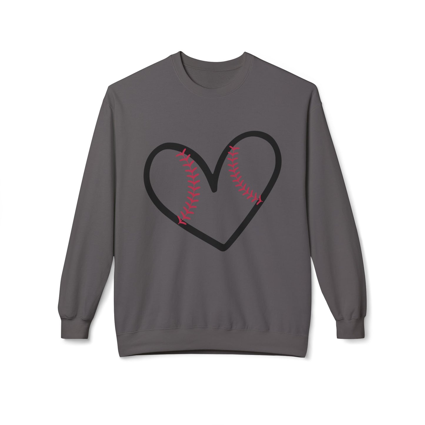 The Love for Baseball Unisex Midweight Soft Style Fleece Crewneck Sweatshirt