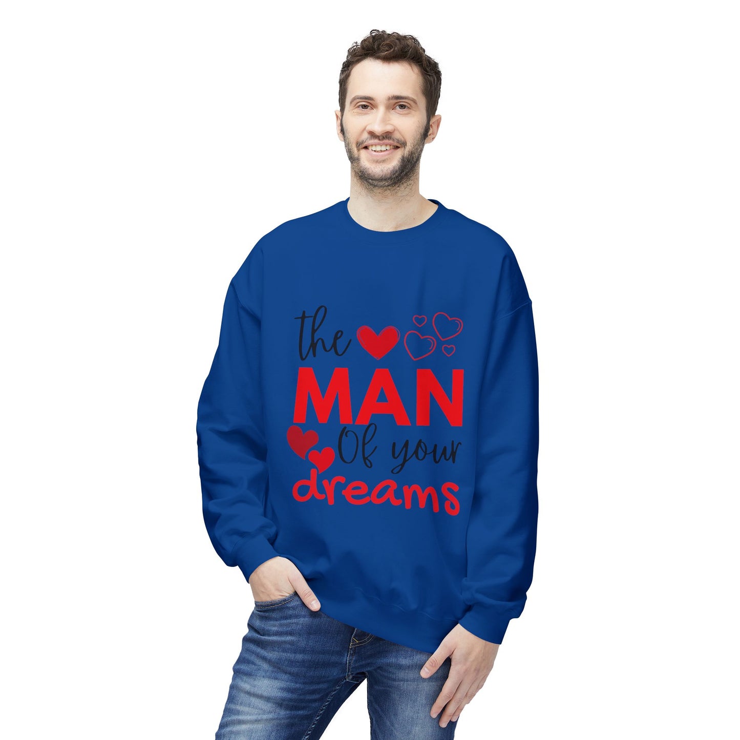 The Man of Your Dreams Unisex Midweight Softstyle Fleece Crewneck Sweatshirt