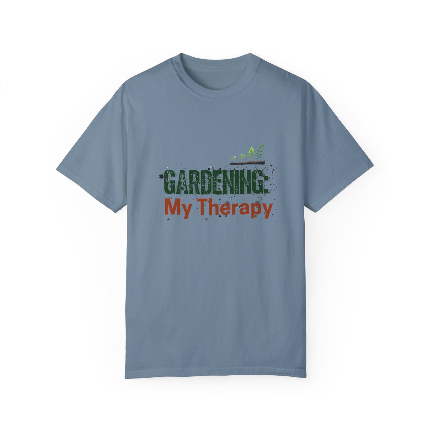 ‘Gardening Therapy’ Unisex Garment-Dyed T-Shirt | Perfect for Gardeners & Nature Lovers