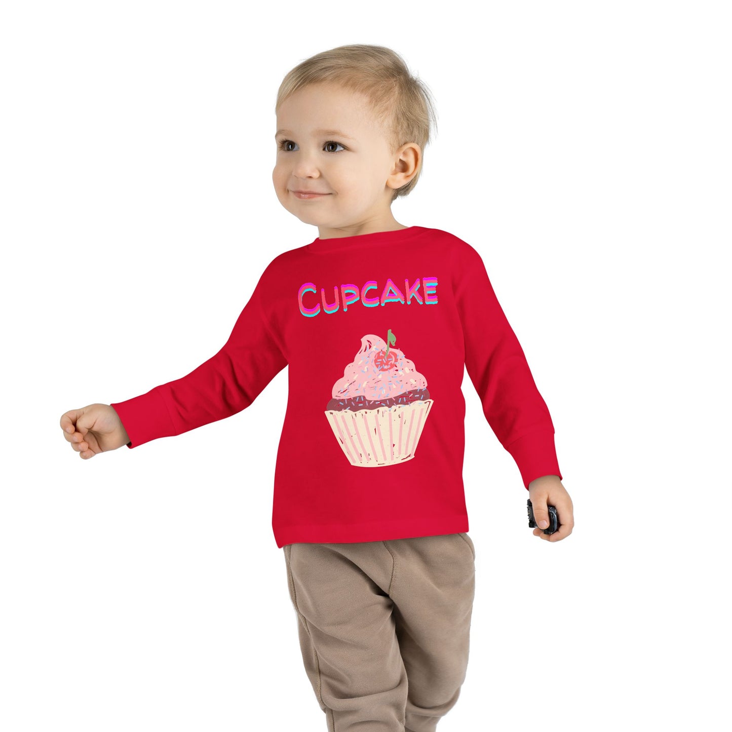 Cupcake Toddler Long Sleeve Top – Sweet and Stylish Kids’ Clothing