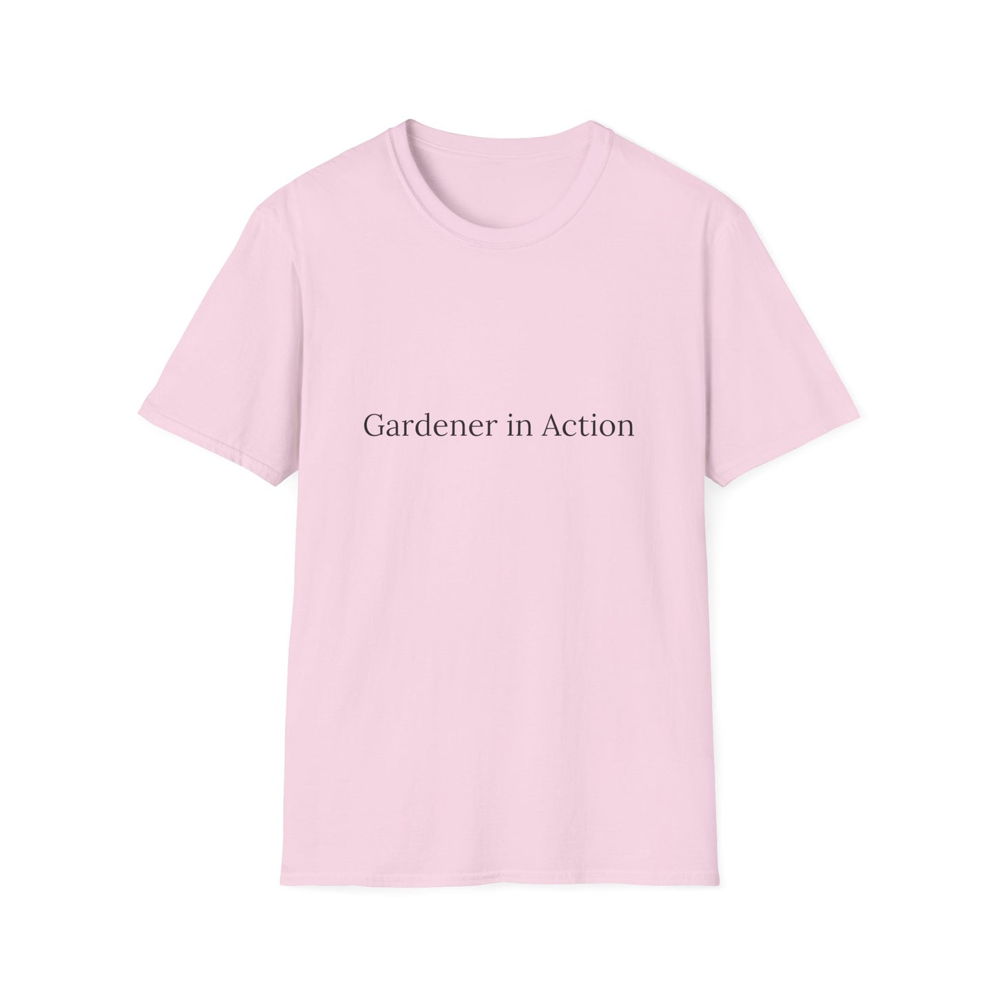 Gardener in Action Unisex Softstyle T-Shirt - Perfect Gift for Gardening Enthusiasts
