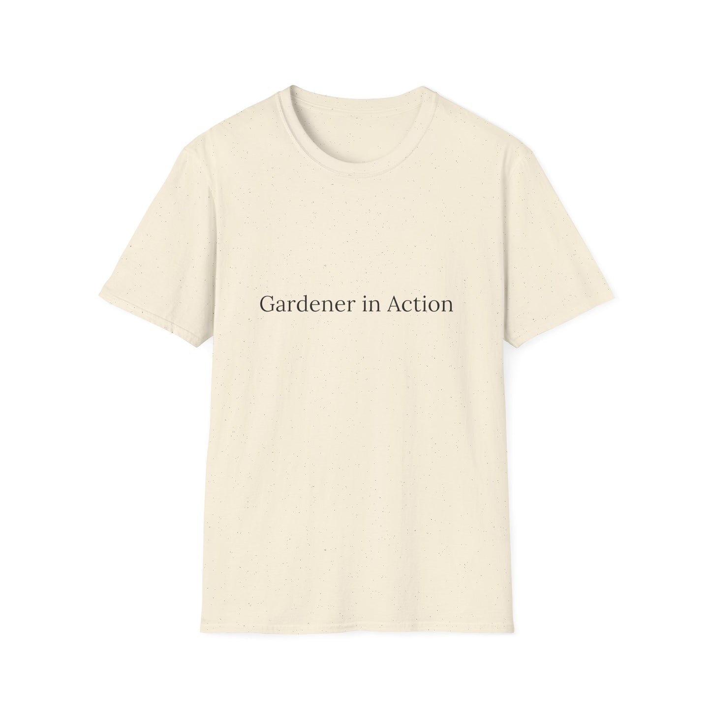 Gardener in Action Unisex Softstyle T-Shirt - Perfect Gift for Gardening Enthusiasts
