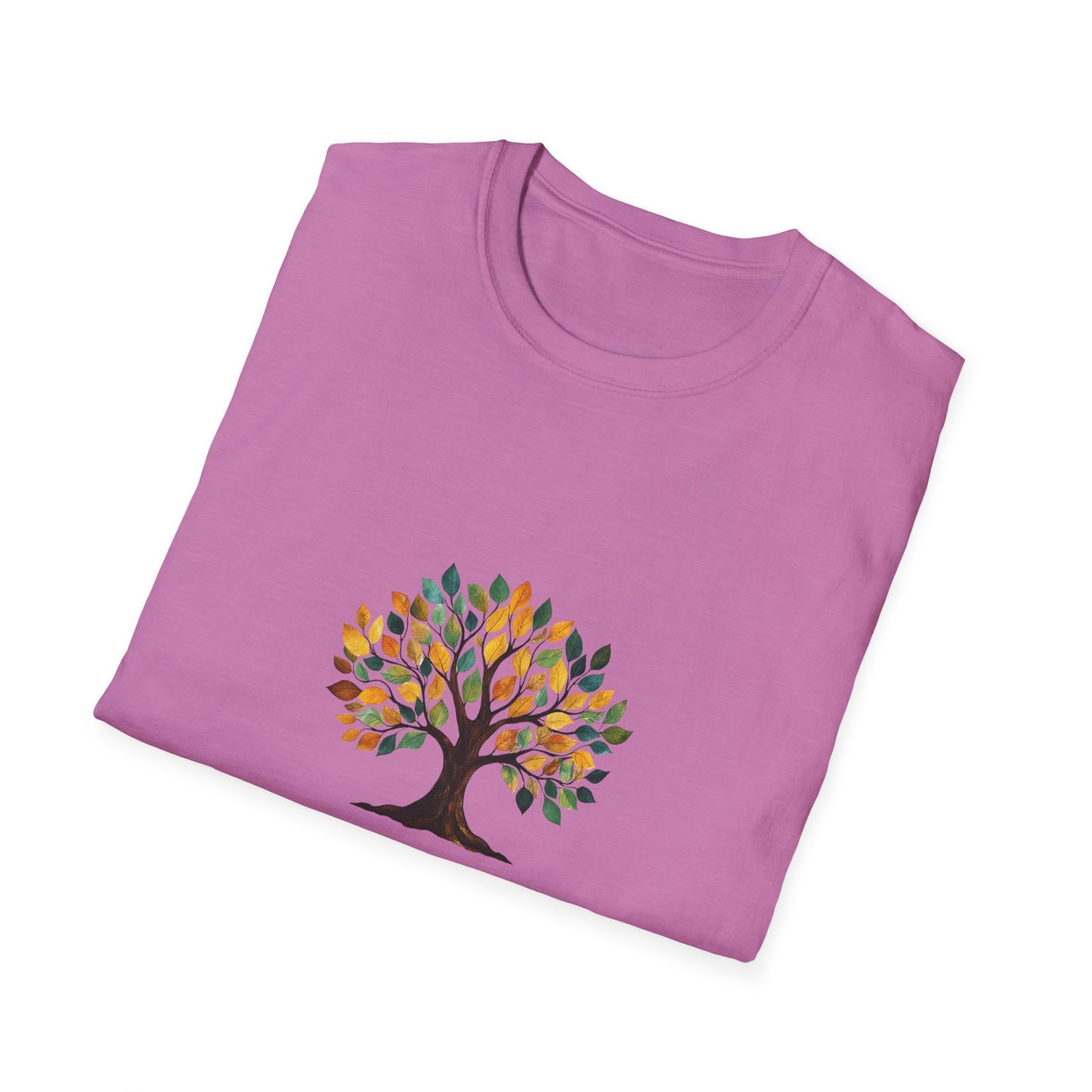 Rooting for You Unisex Softstyle T-Shirt - Tree Design for Nature Lovers