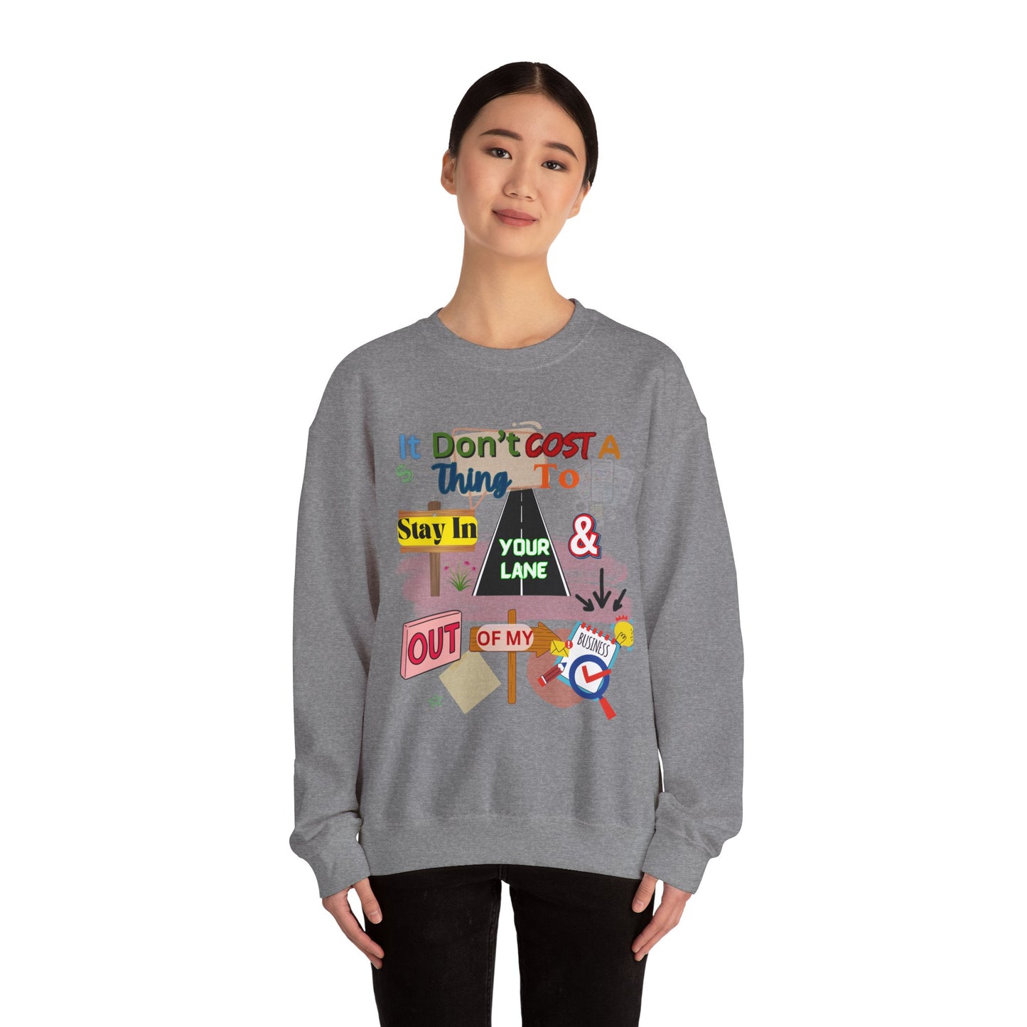 It doesn't Cost a Thing Unisex Heavy Blend™ Crewneck Sweatshirt – Cozy, Durable & Stylish Apparel for All Genders
