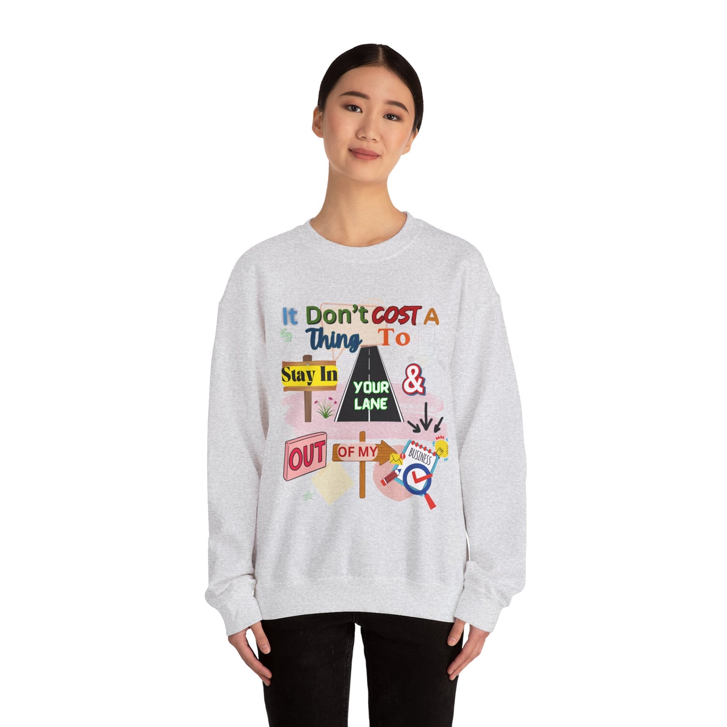 It doesn't Cost a Thing Unisex Heavy Blend™ Crewneck Sweatshirt – Cozy, Durable & Stylish Apparel for All Genders