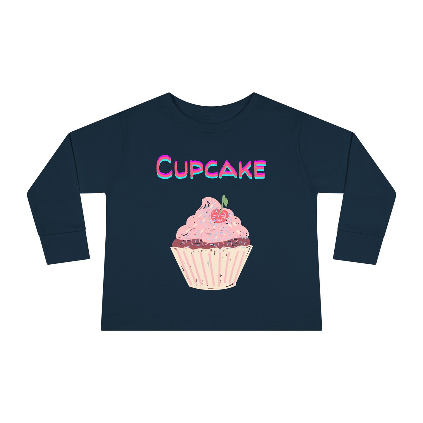Cupcake Toddler Long Sleeve Top – Sweet and Stylish Kids’ Clothing