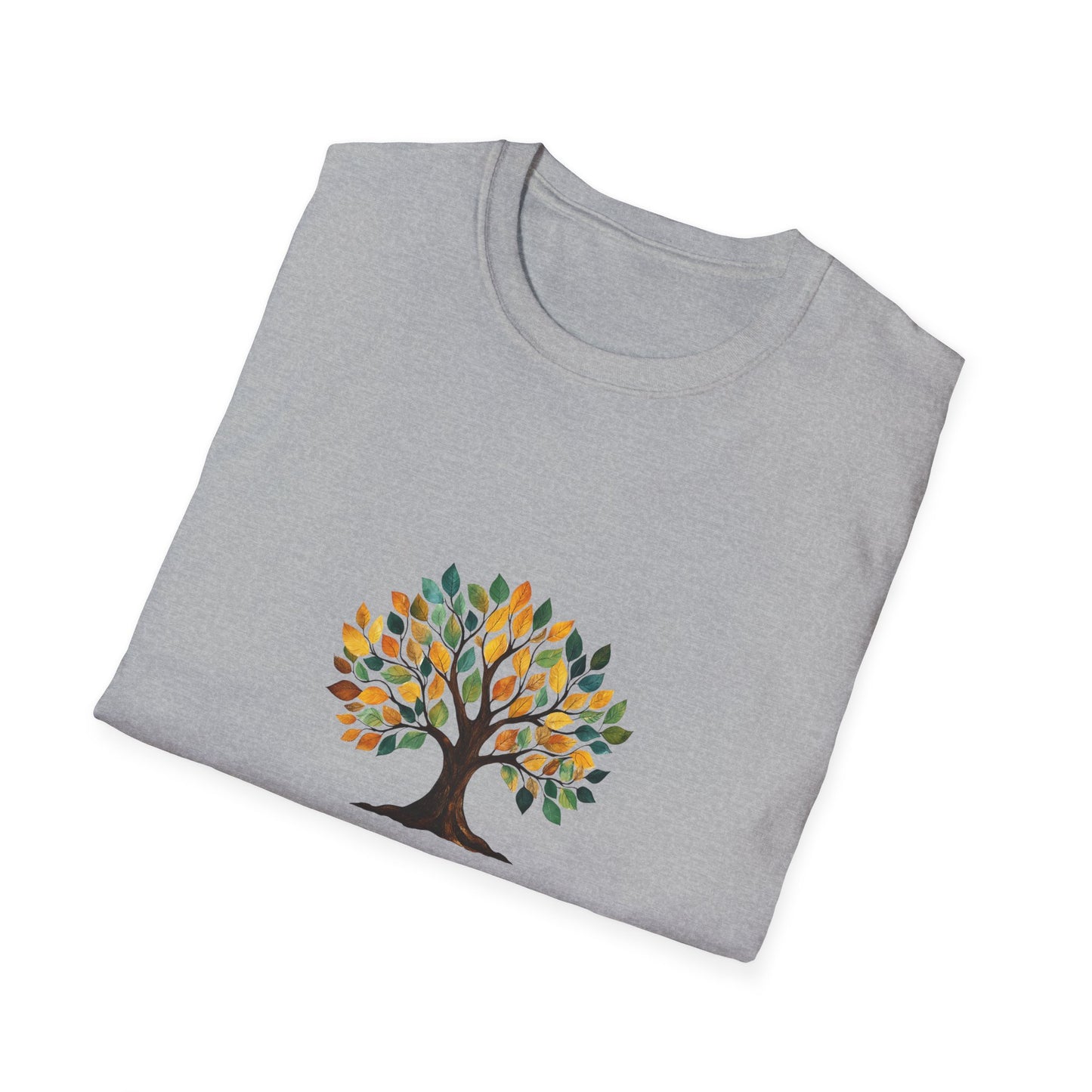 Rooting for You Unisex Softstyle T-Shirt - Tree Design for Nature Lovers