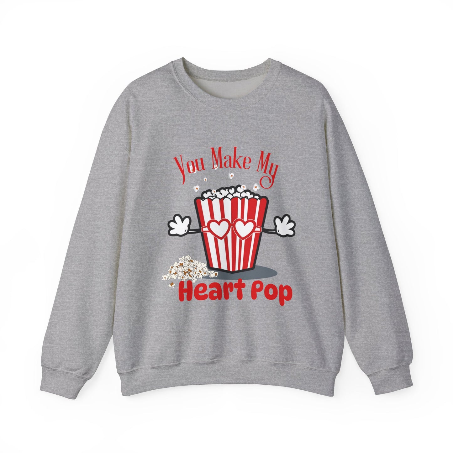 You Make My Heart POP Unisex Heavy Blend™ Crewneck Sweatshirt